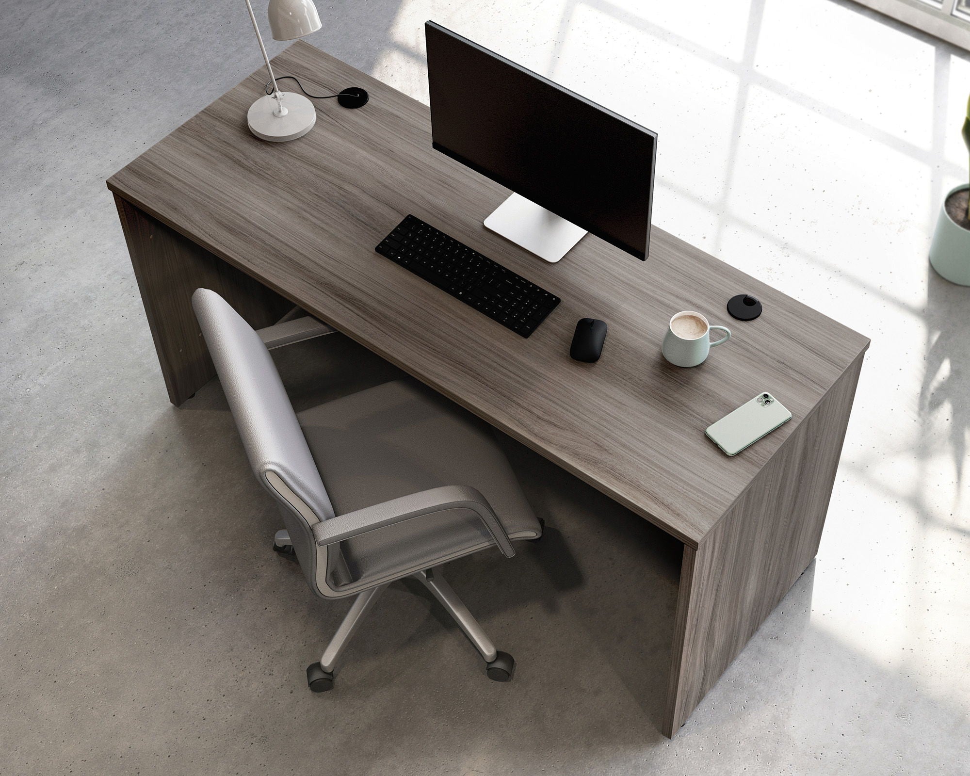 Commercial Desk 60" x 24" in Hudson Elm