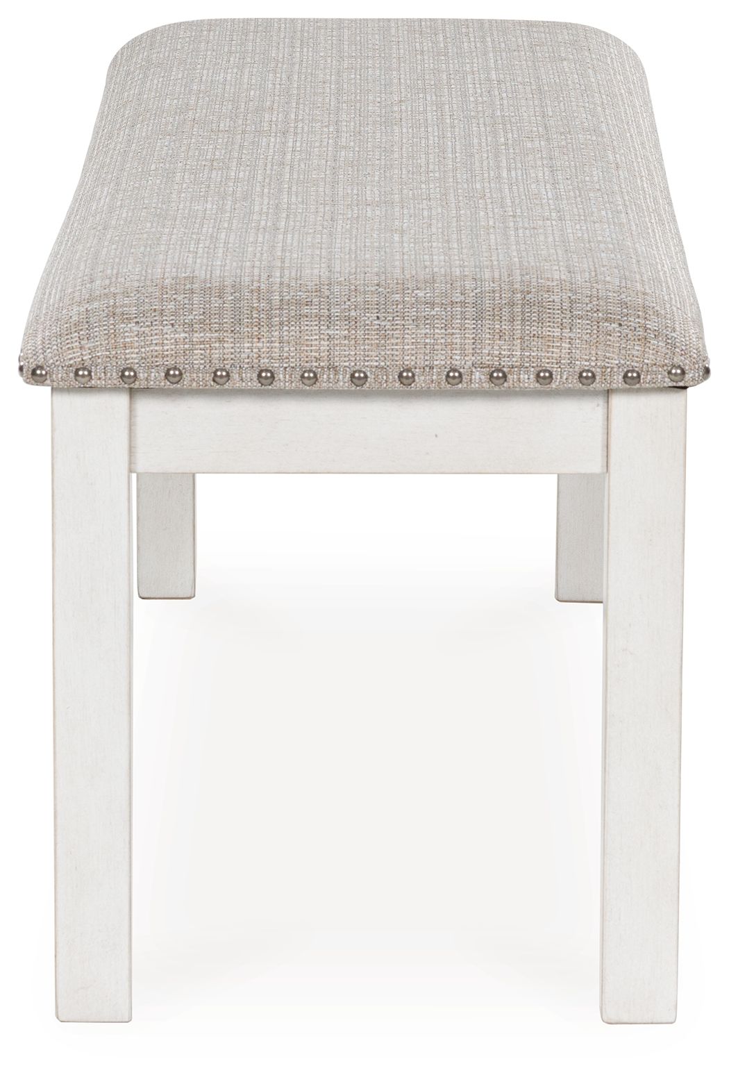 Signature Design by Ashley® Robbinsdale - Antique White - Large Upholstered Dining Room Bench | Meri Furniture