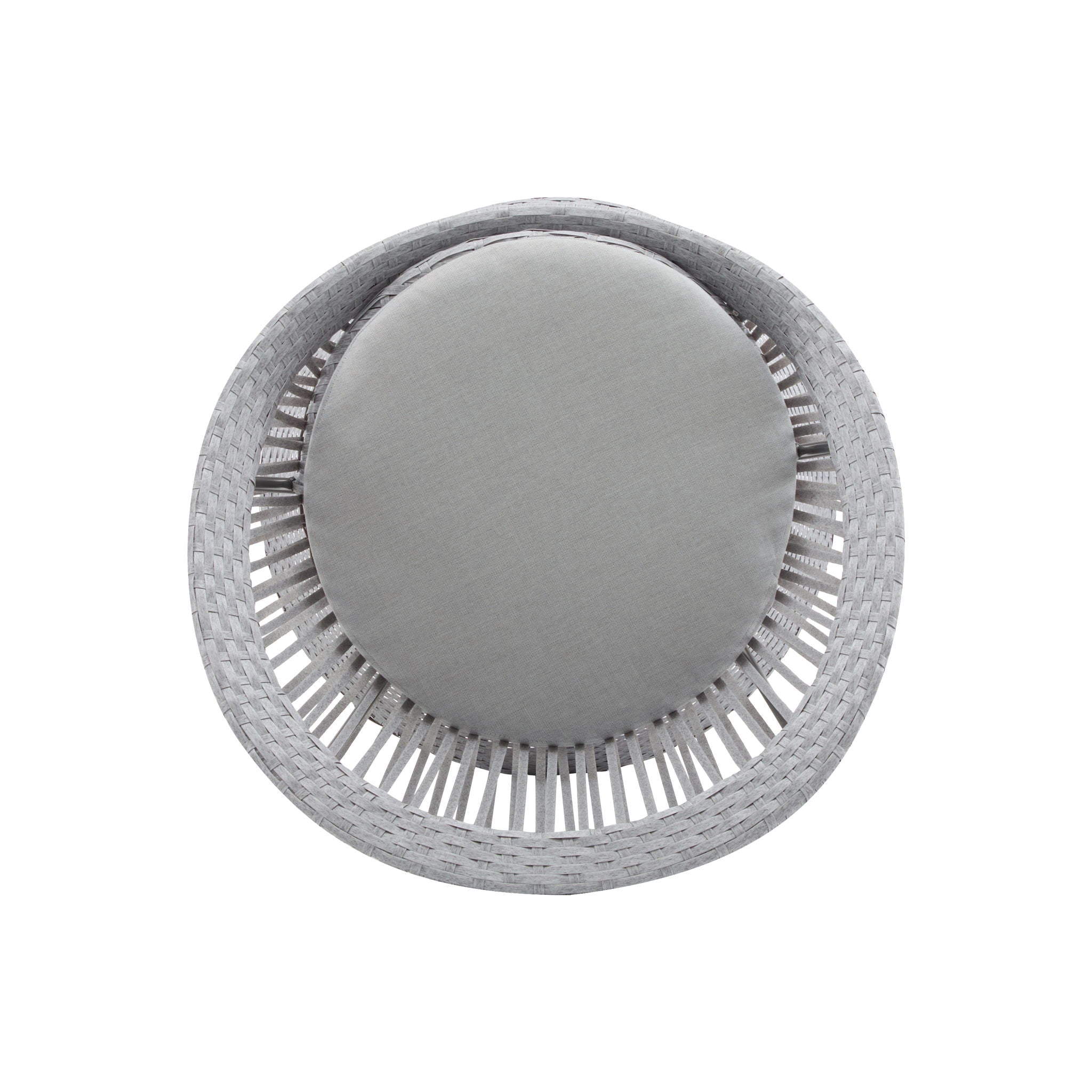 Modern Swivel Wicker Lounge Chair With Round Design