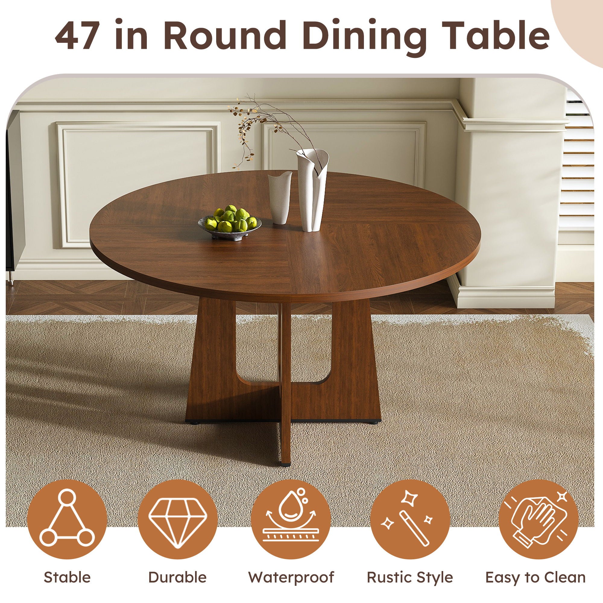 Round Dining Table For 4