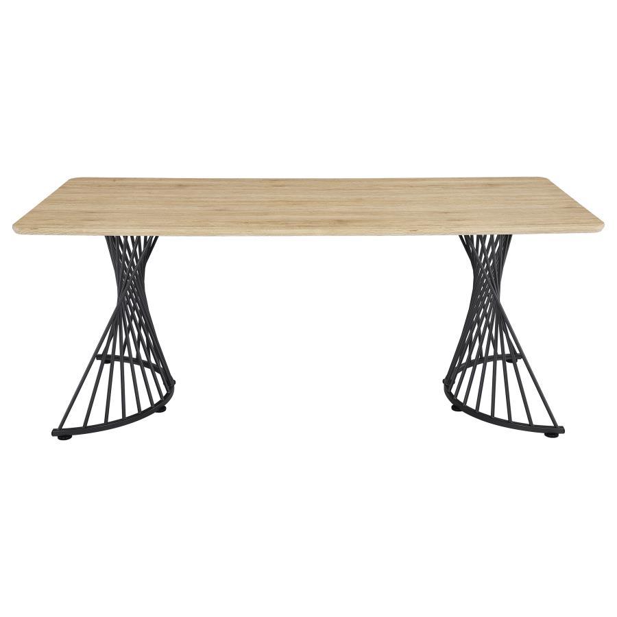 Coaster Fine Furniture Altus - Composite Wood Dining Table - Natural Oak | Meri Furniture
