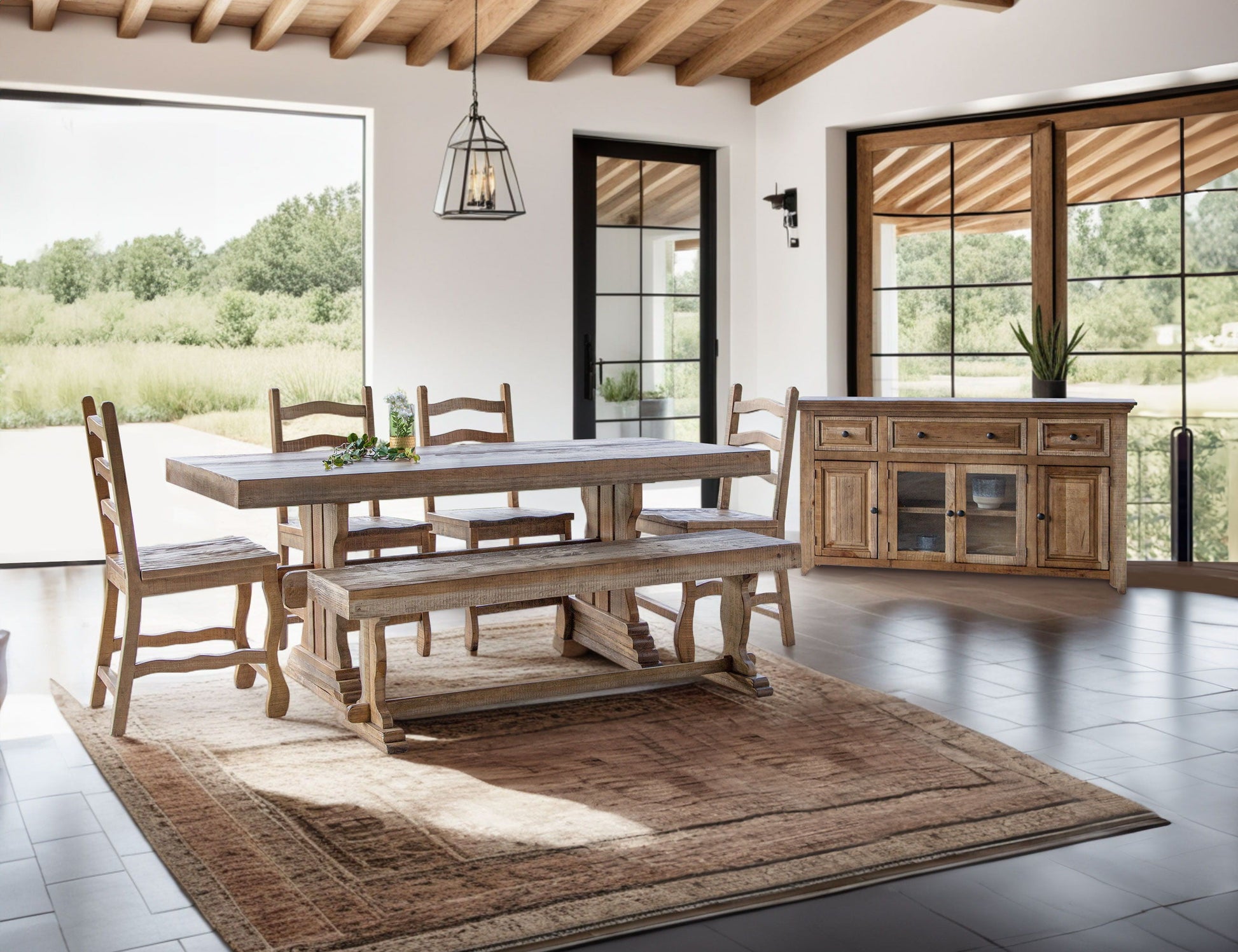 International Furniture Direct Marquez - Bench | Meri Furniture