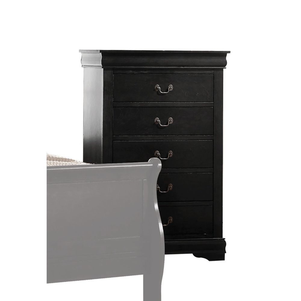 ACME Bring casual elegance into your home with the Louis Phillipe chest. This chest is a piece that offers any bedroom a sophisticated look. | Meri Furniture
