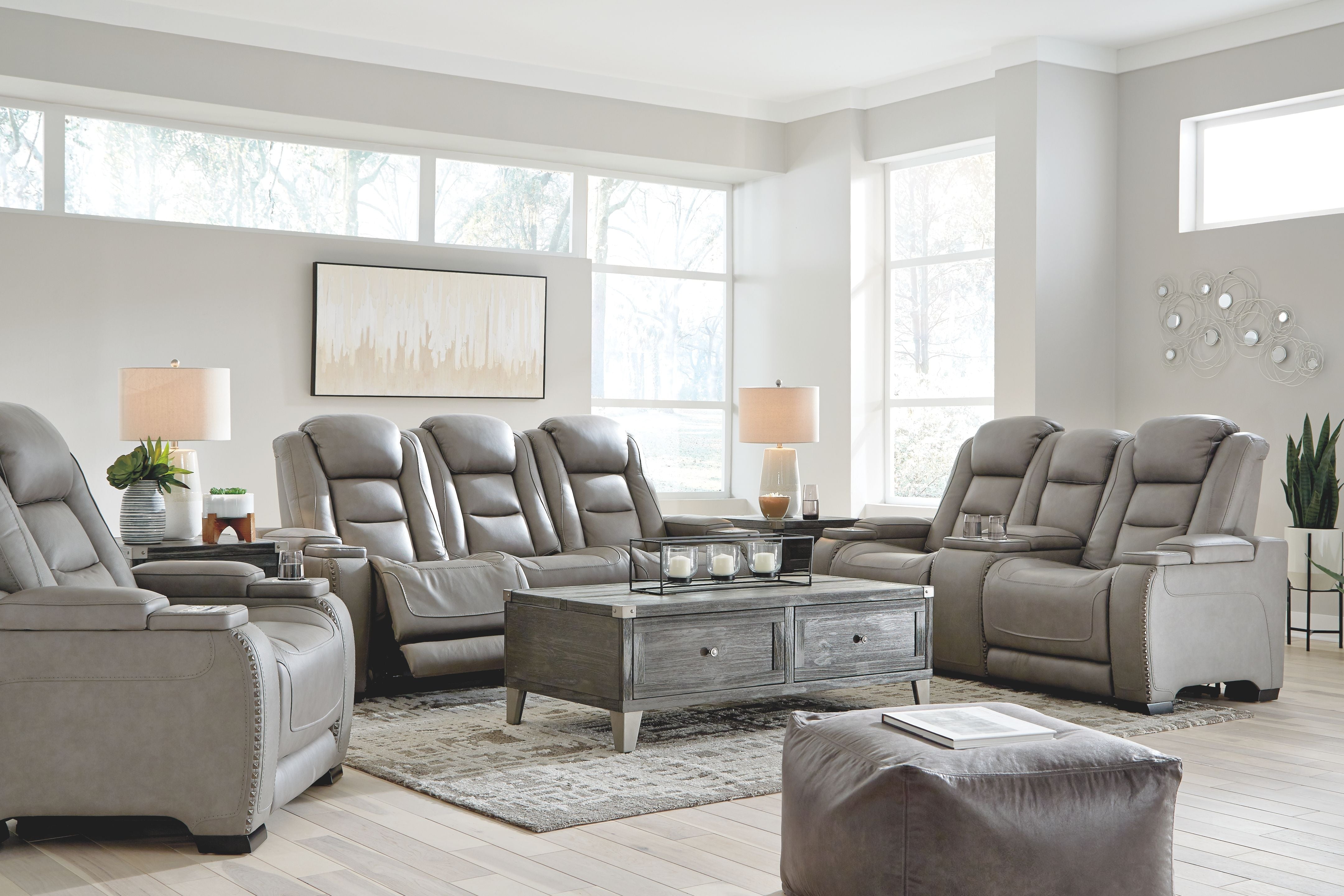 Signature Design by Ashley® The Man-den - Reclining Living Room Set | Meri Furniture