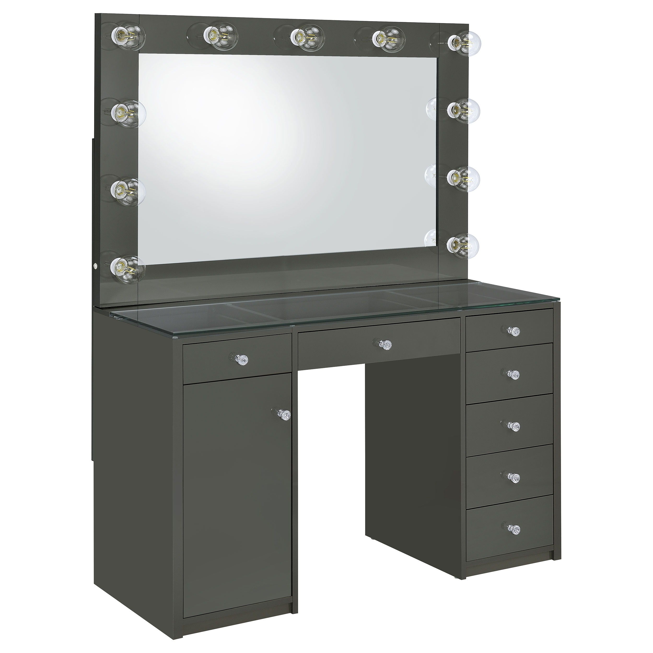 Coaster Fine Furniture Acena - 7-Drawer Vanity Set With Lighting | Meri Furniture