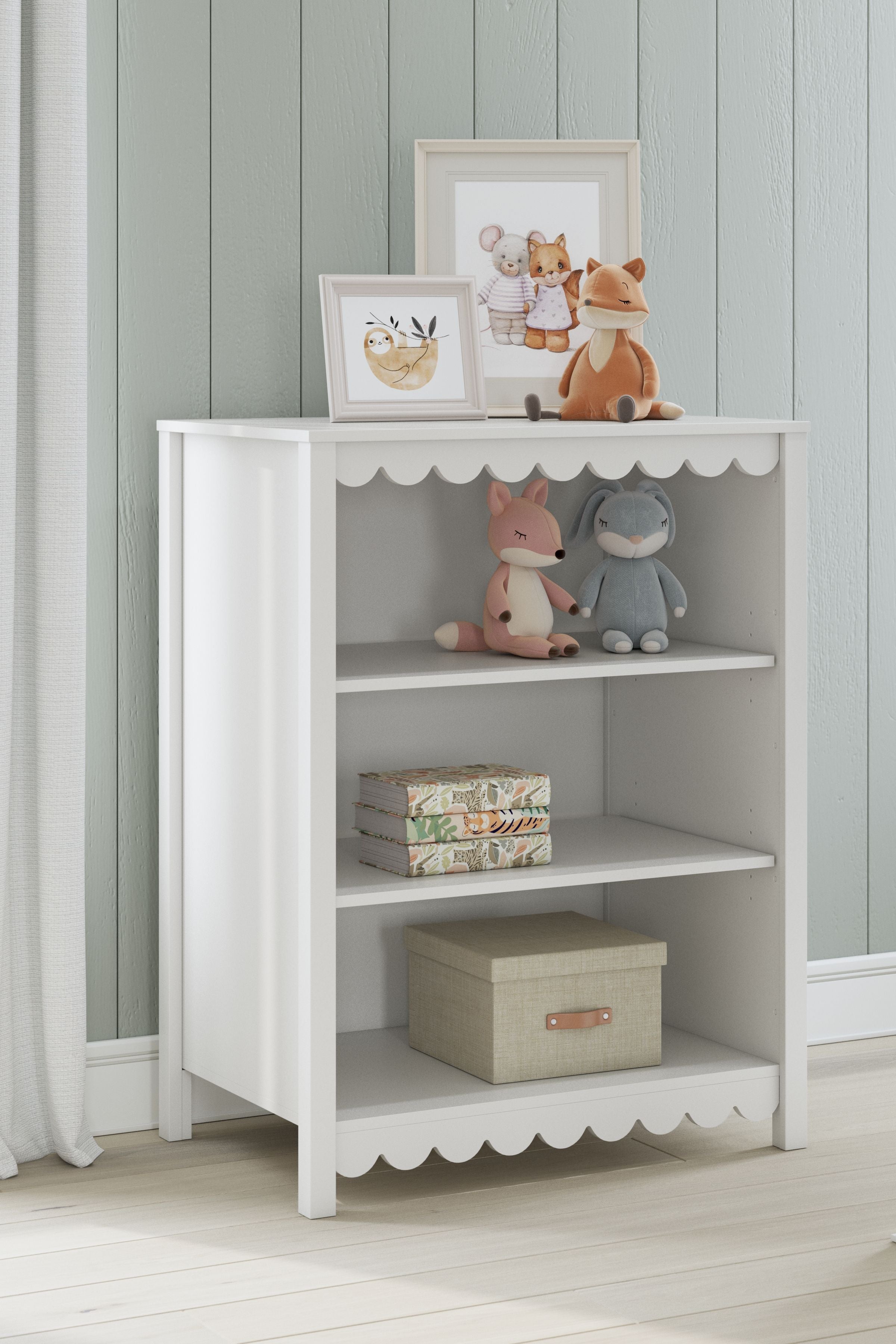 Signature Design by Ashley® Hallityn - White - Bookcase | Meri Furniture