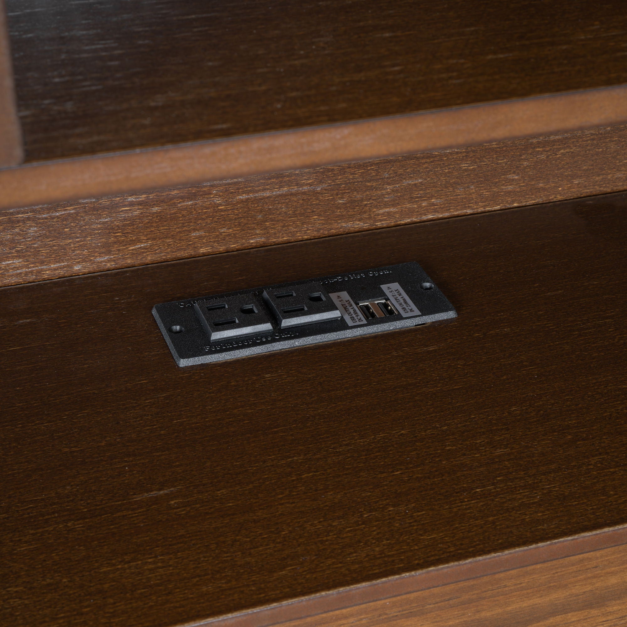 Platform Bed With Multi Storage Headboard, USB And Drawers