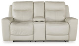 Mindanao - Power Reclining Loveseat With Console /Adj Hdrst