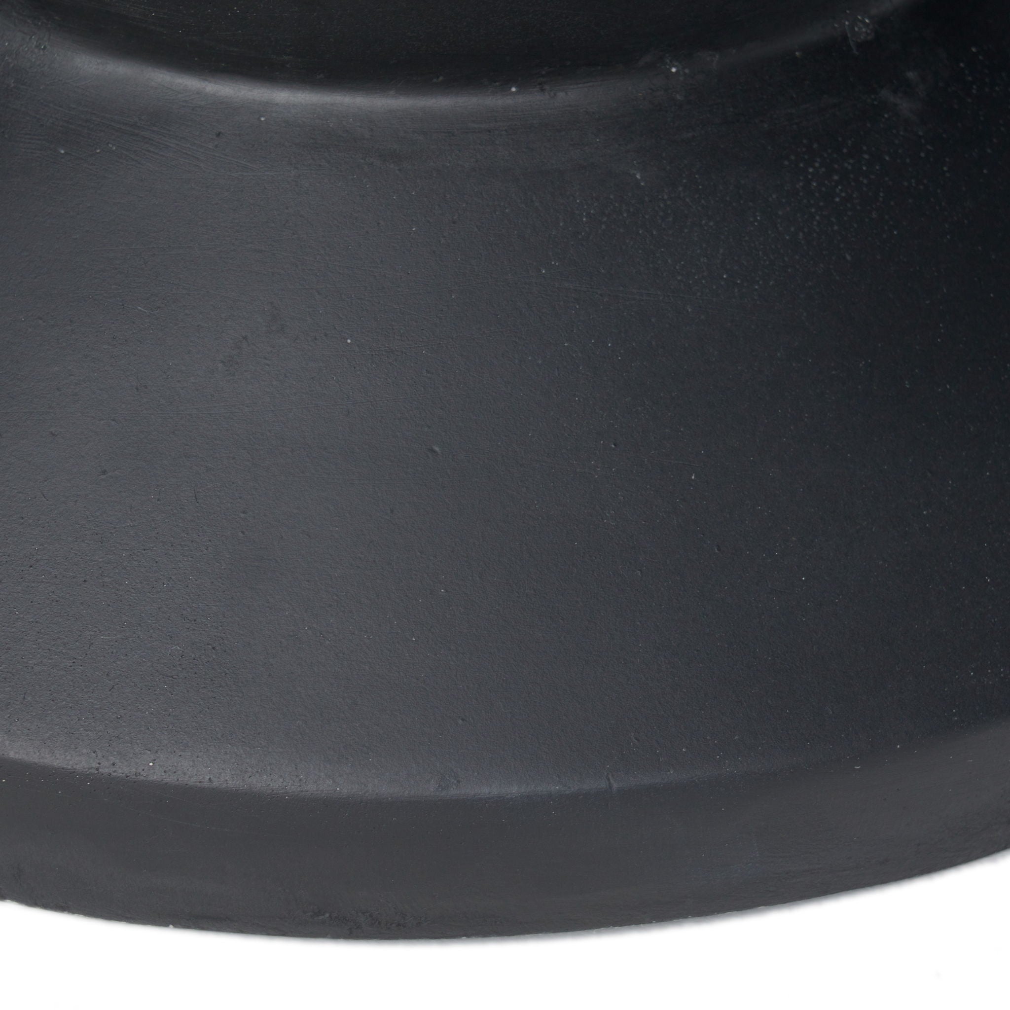 Side Table Modern Concrete Accent Piece - Black