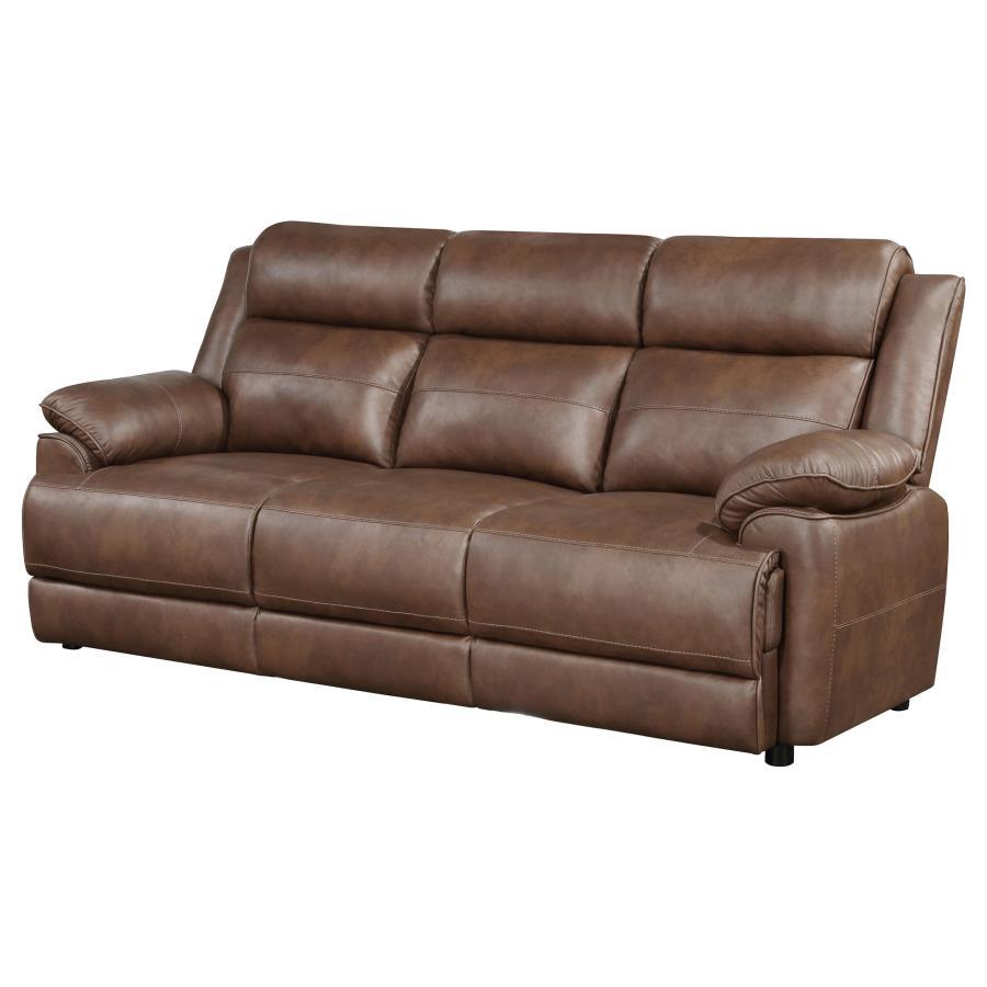Coaster Fine Furniture Ellington - Upholstered Padded Arm Sofa - Dark Brown | Meri Furniture
