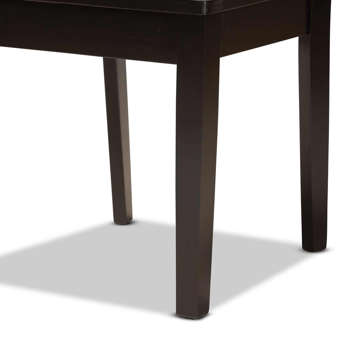 Ani Modern and Contemporary Dark Brown Finished Wood 5-Piece Dining Set
