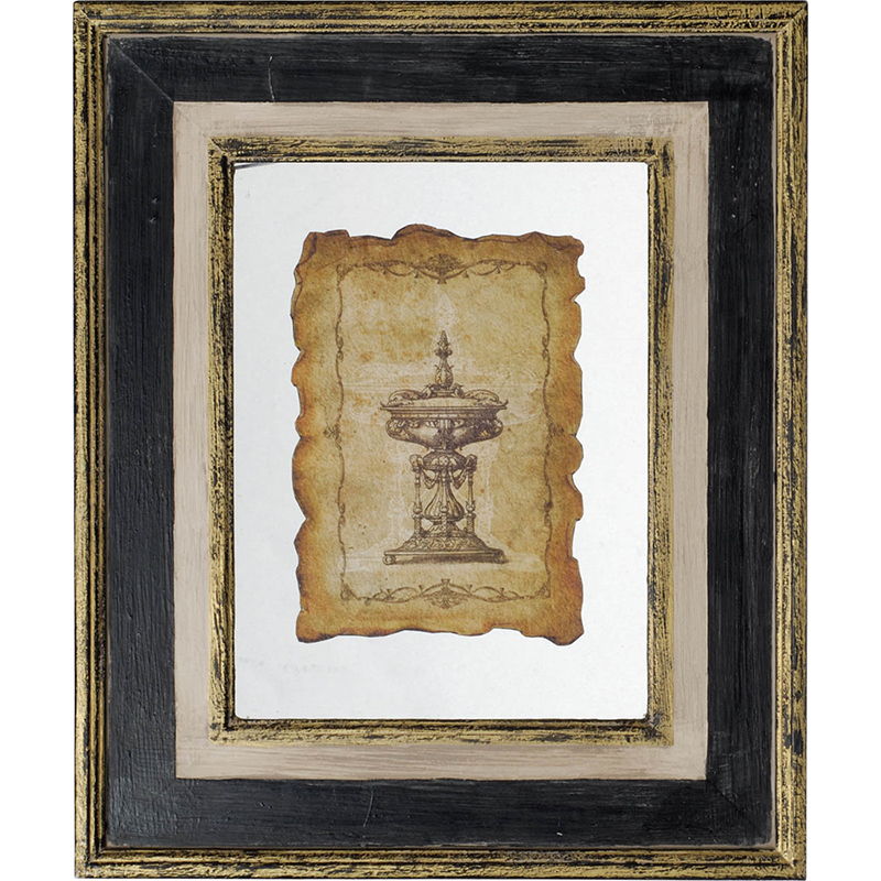 Lucian - Framed Antiqued Sculpture Print