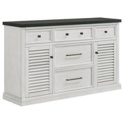 Coaster Fine Furniture Aventine - 5-Drawer Sideboard Buffet Cabinet - Vintage White | Meri Furniture