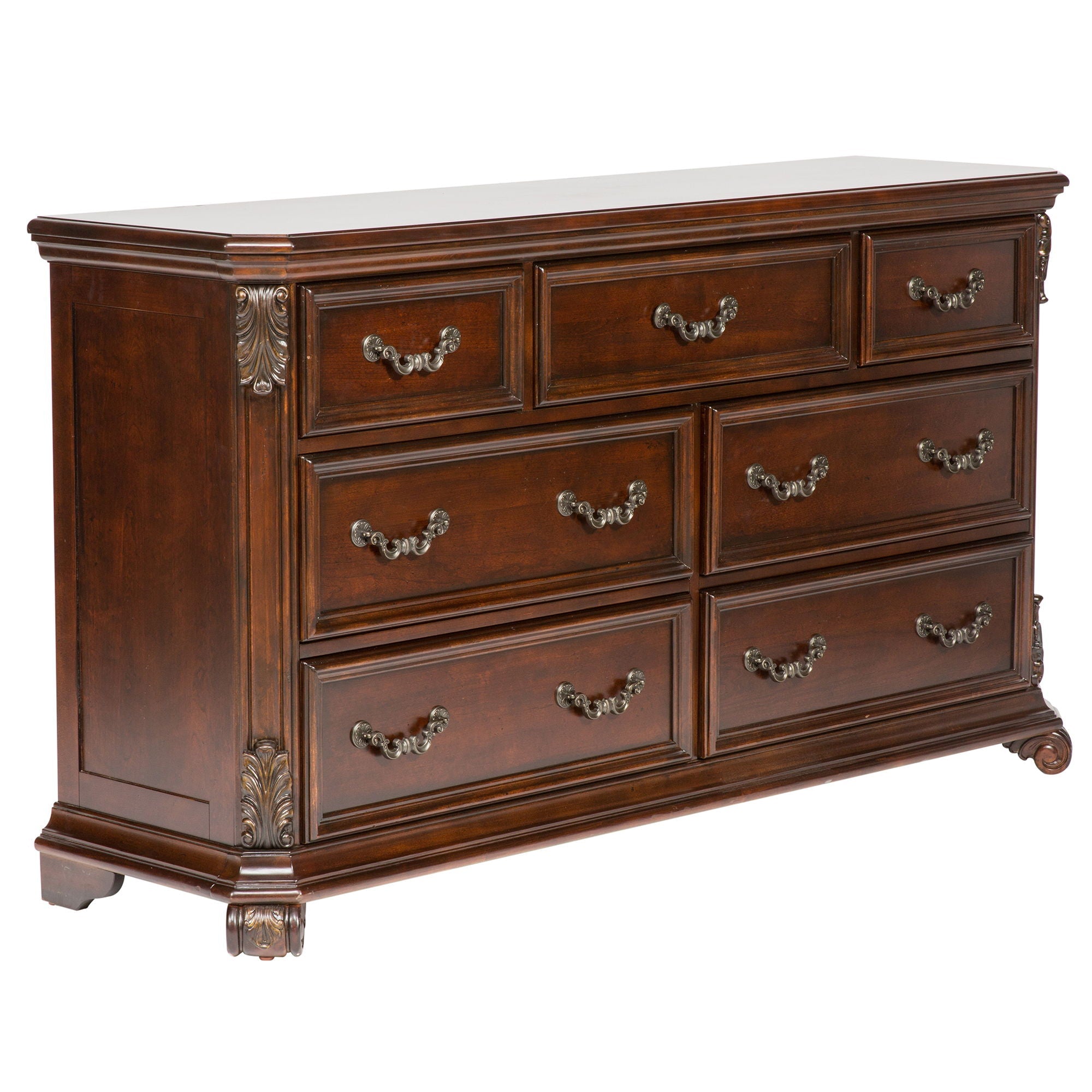 Liberty Furniture Messina Estates - 7 Drawer Dresser - Dark Brown | Meri Furniture