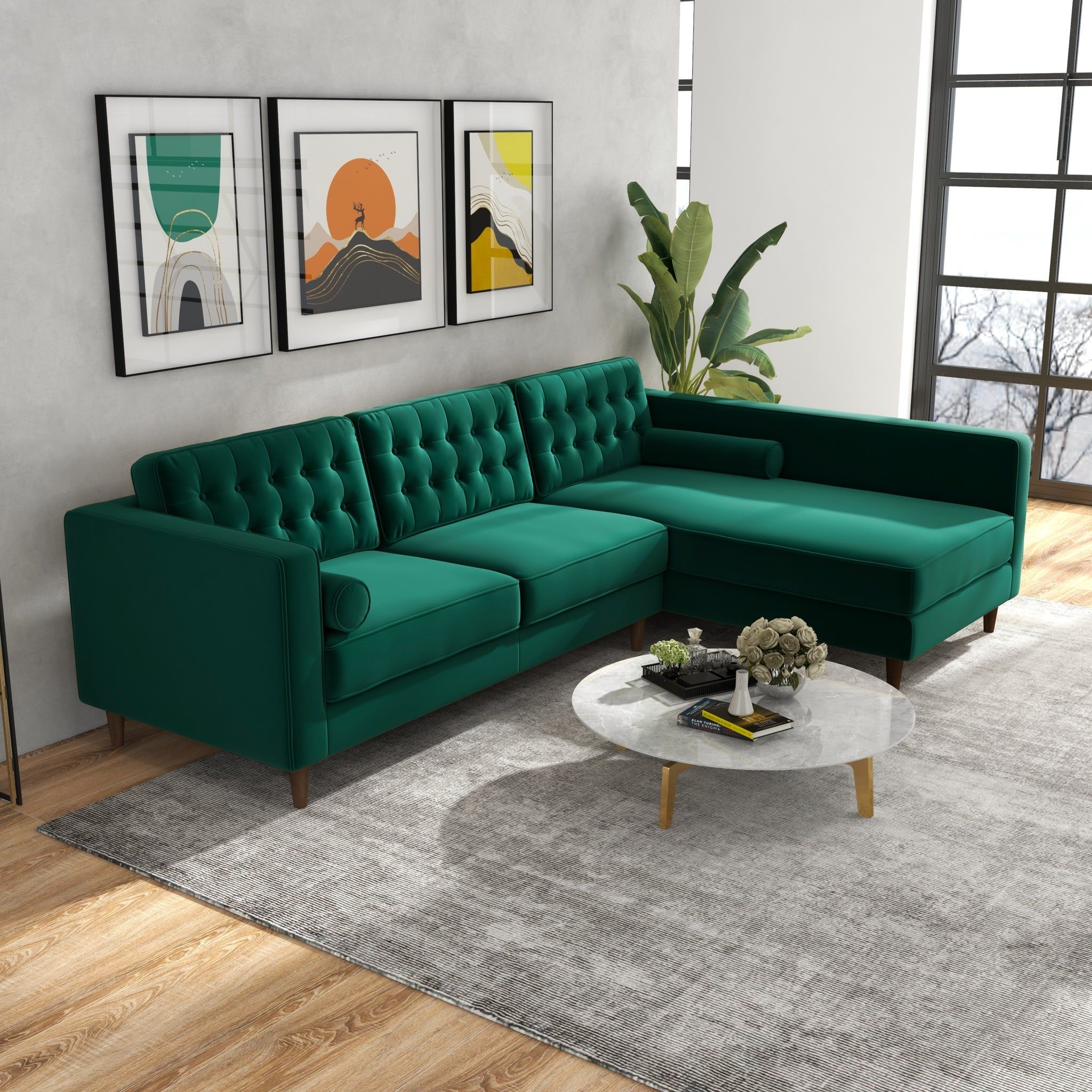 Christian - Mid-Century Modern Design Sectional Sofa