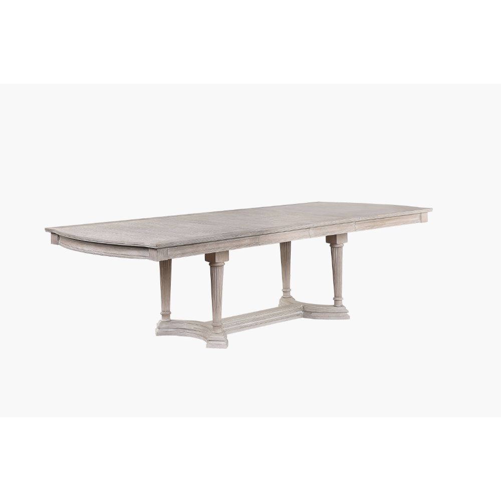 ACME Wynsor - Dining Table - Antique Champagne | Meri Furniture