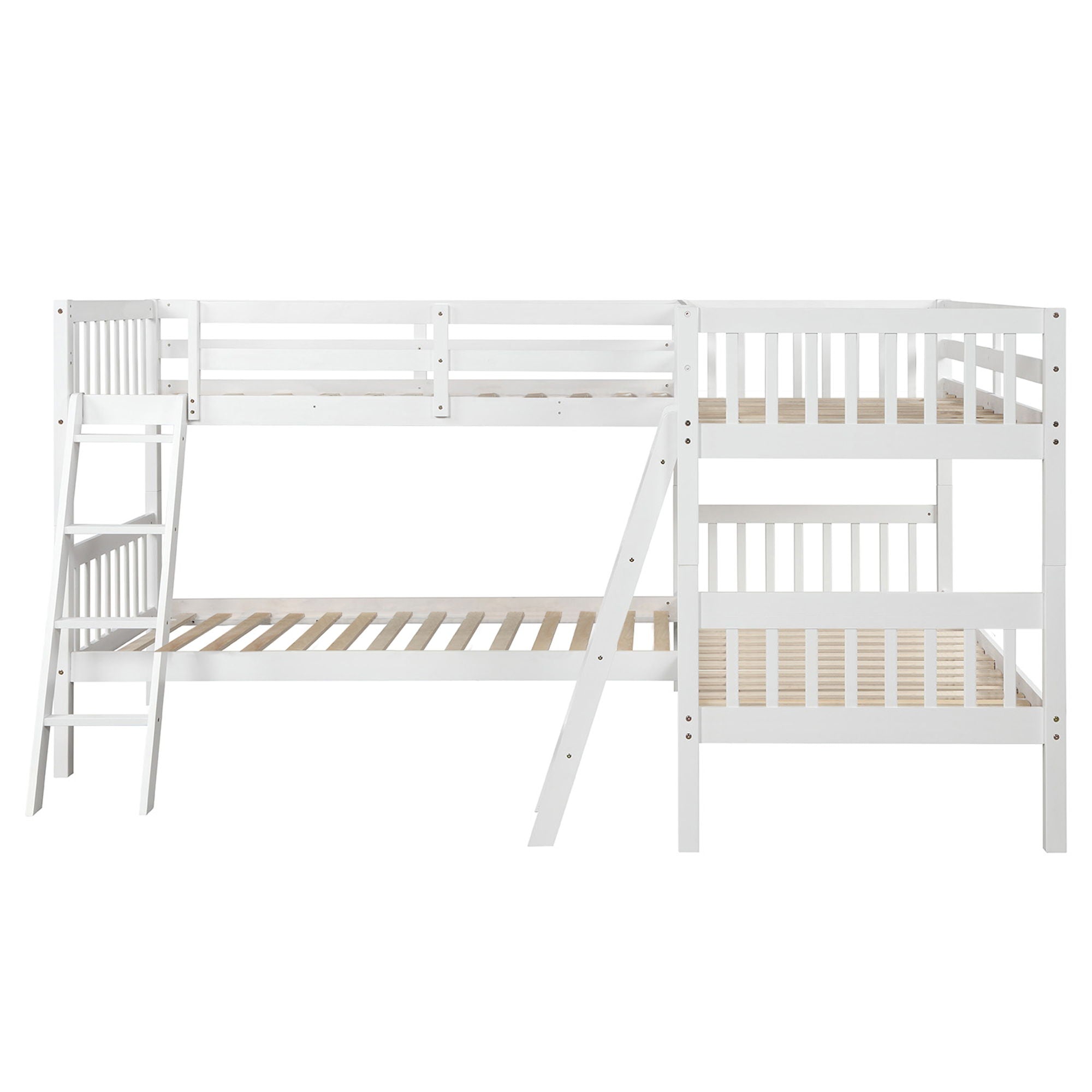 L Shaped Bunk Bed With Ladder