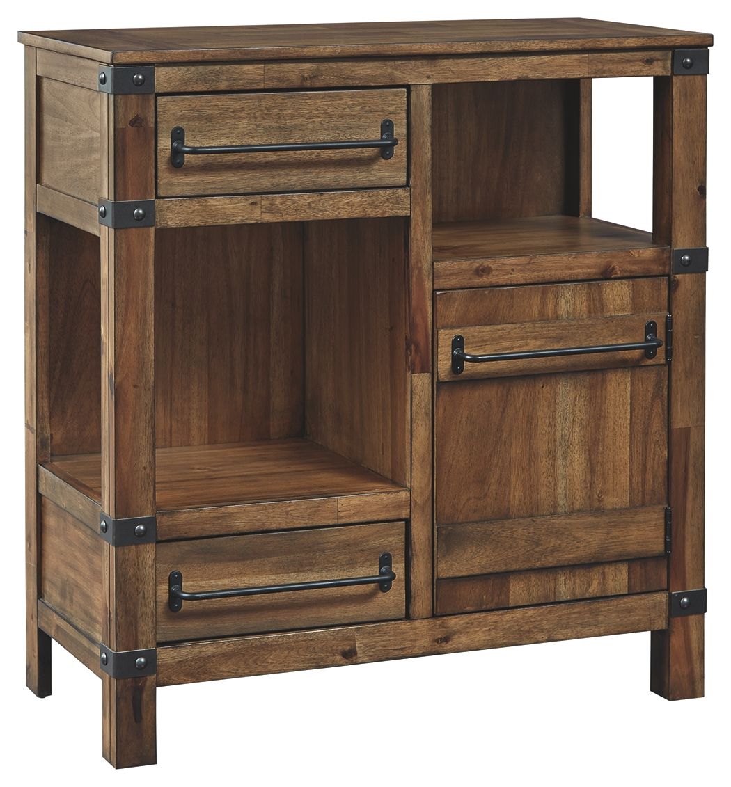 Ashley Furniture Roybeck - Light Brown / Bronze - Accent Cabinet | Meri Furniture