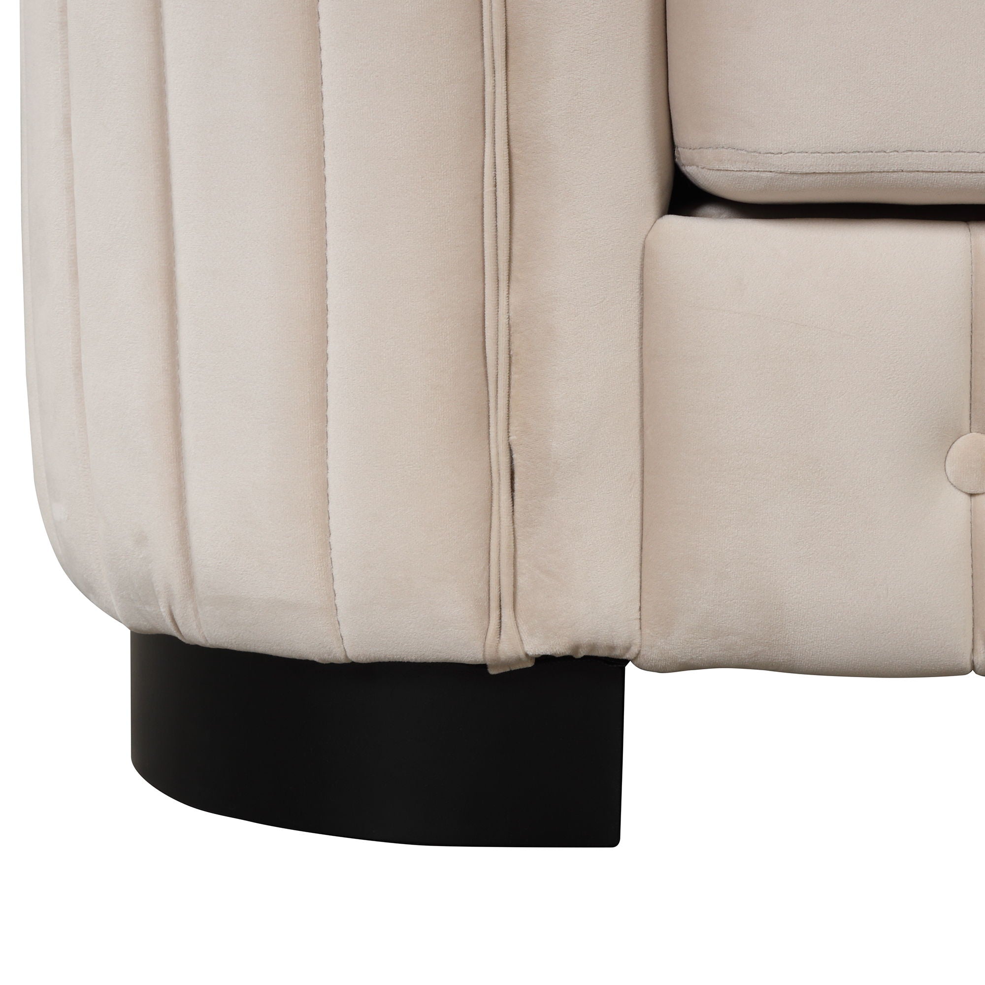 Upholstered Loveseat Sofa With Thick Removable Seat Cushion
