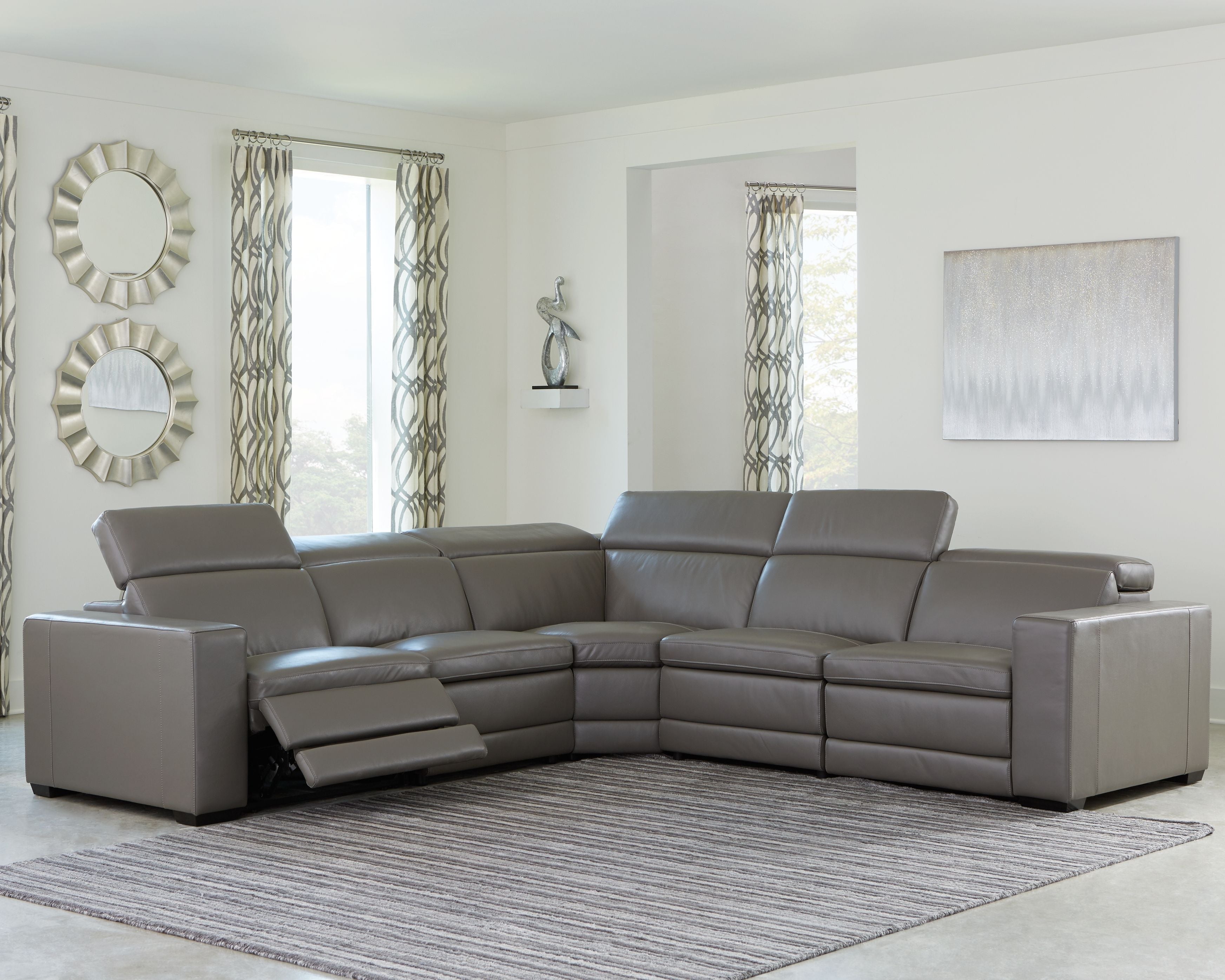 Signature Design by Ashley® Texline - Power Reclining Sectional | Meri Furniture