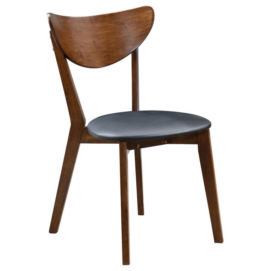 Jedda - Wood Dining Side Chair (Set of 2) - Dark Walnut And Black