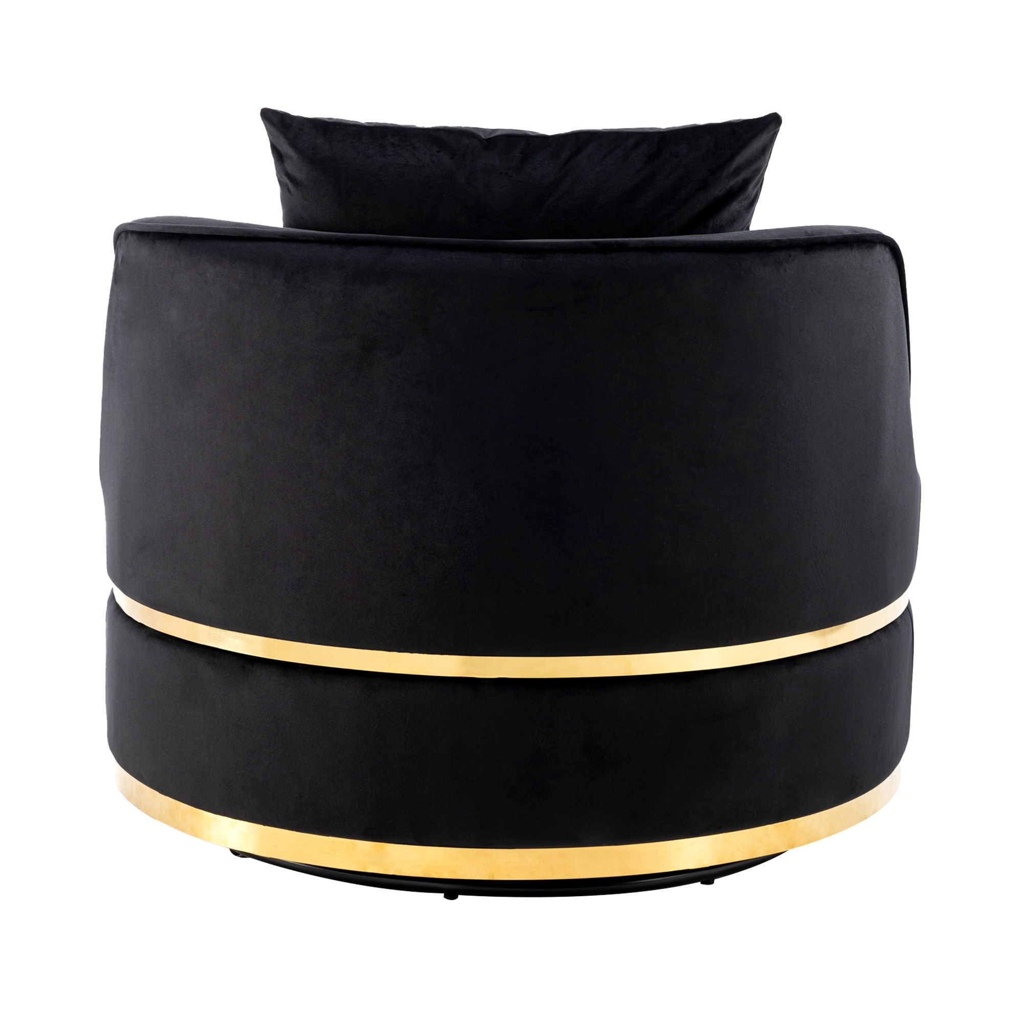 360 Degree Swivel Over Sized Upholstered Barrel Chair