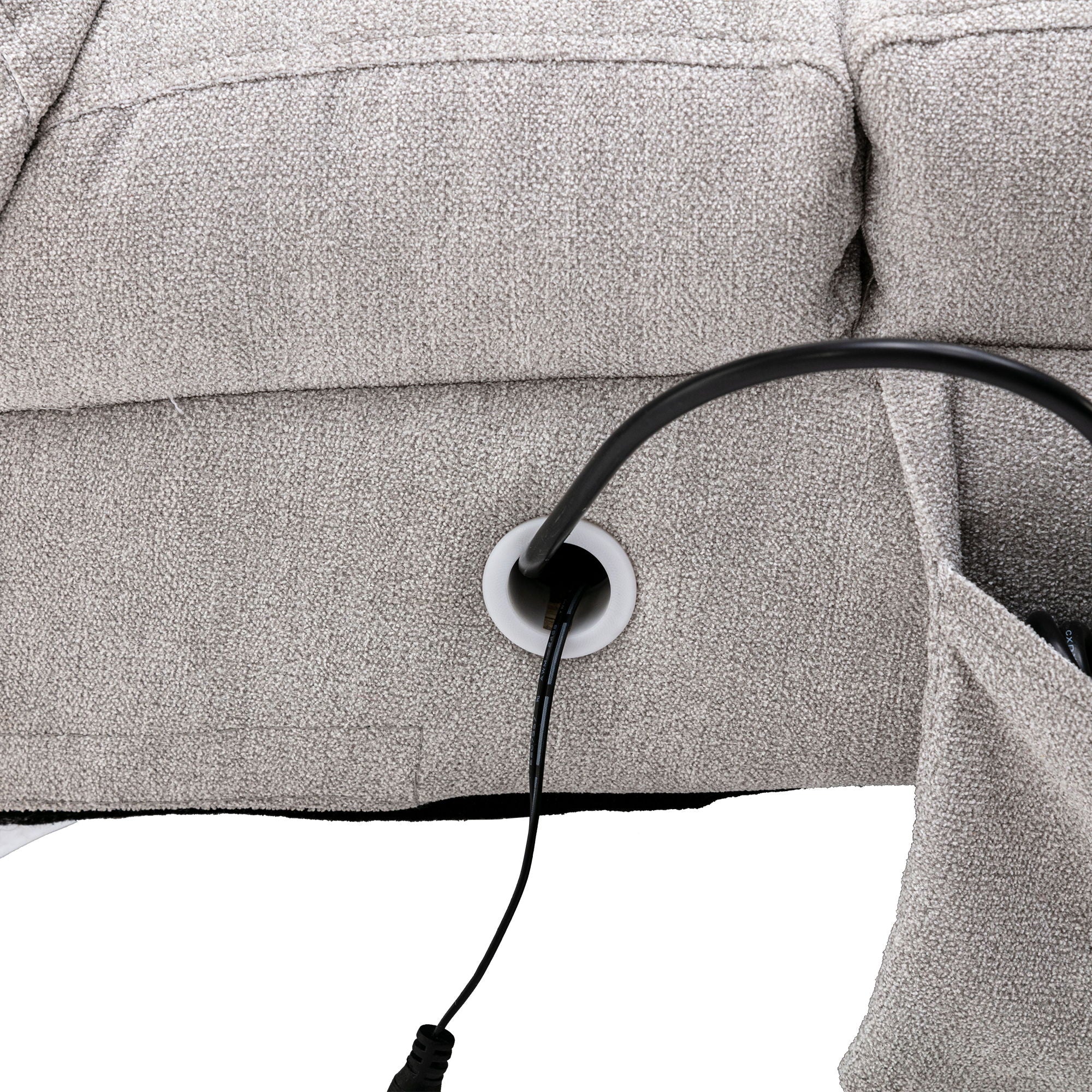 Massage Chaise Lounge Indoor With Remote Control, Ergonomic Electric Massage Lounger