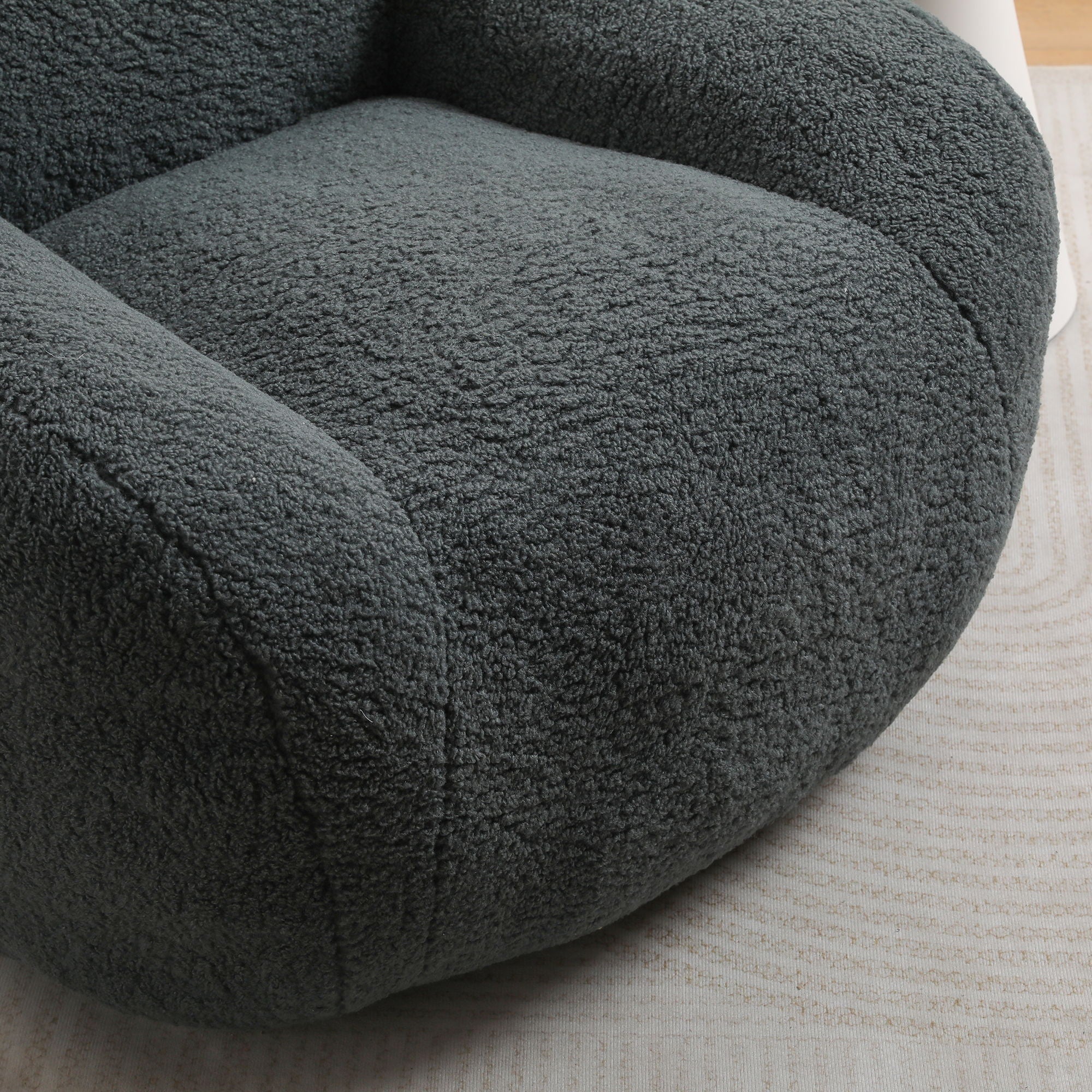 Giant Bean Bag Chair, Spacious Memory Foam With Armrests