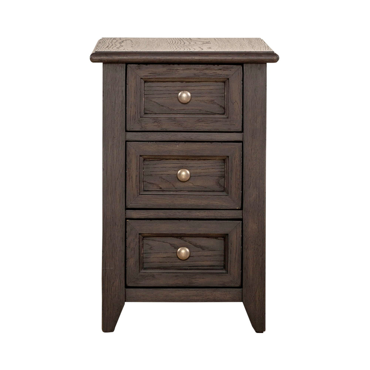 Liberty Furniture Mill Creek - Chair Side Table - Dark Brown | Meri Furniture