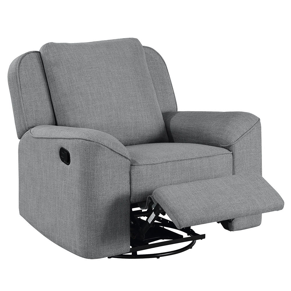 ACME Destiny - Glider Recliner With Swivel - Gray Linen | Meri Furniture
