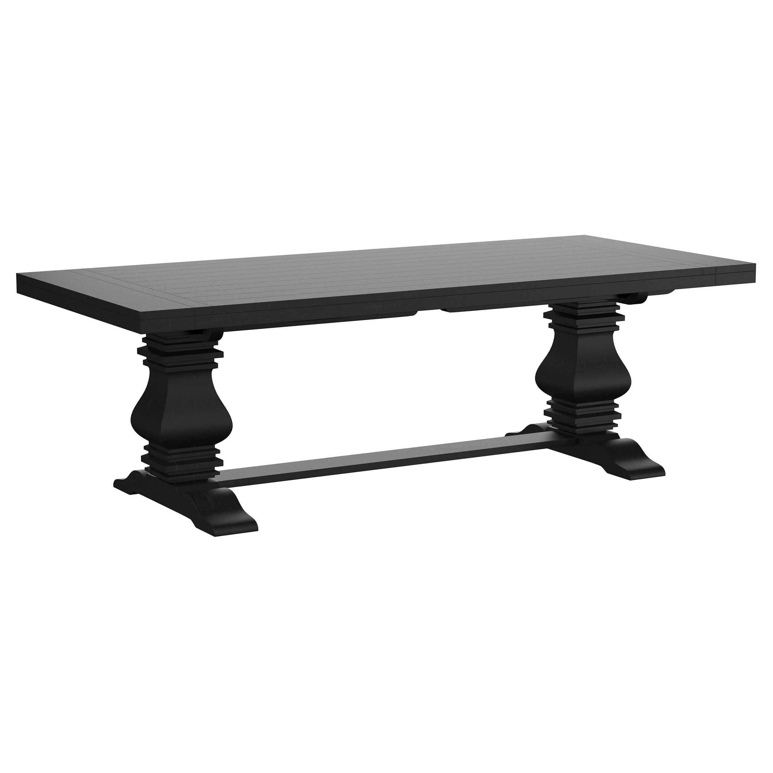 Coaster Fine Furniture Florence - Extension Dining Table - Distressed Black | Meri Furniture
