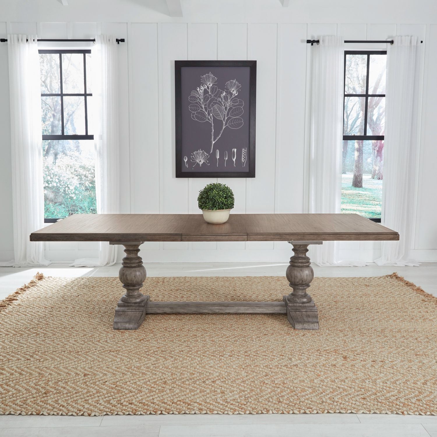 River Place - Trestle Table - Gray