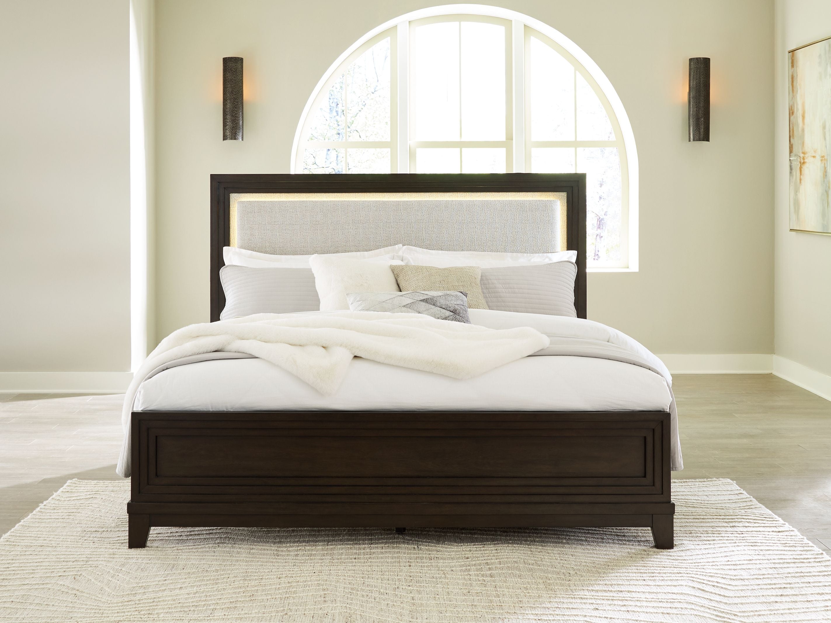 Signature Design by Ashley® Neymorton - Upholstered Panel Bed | Meri Furniture