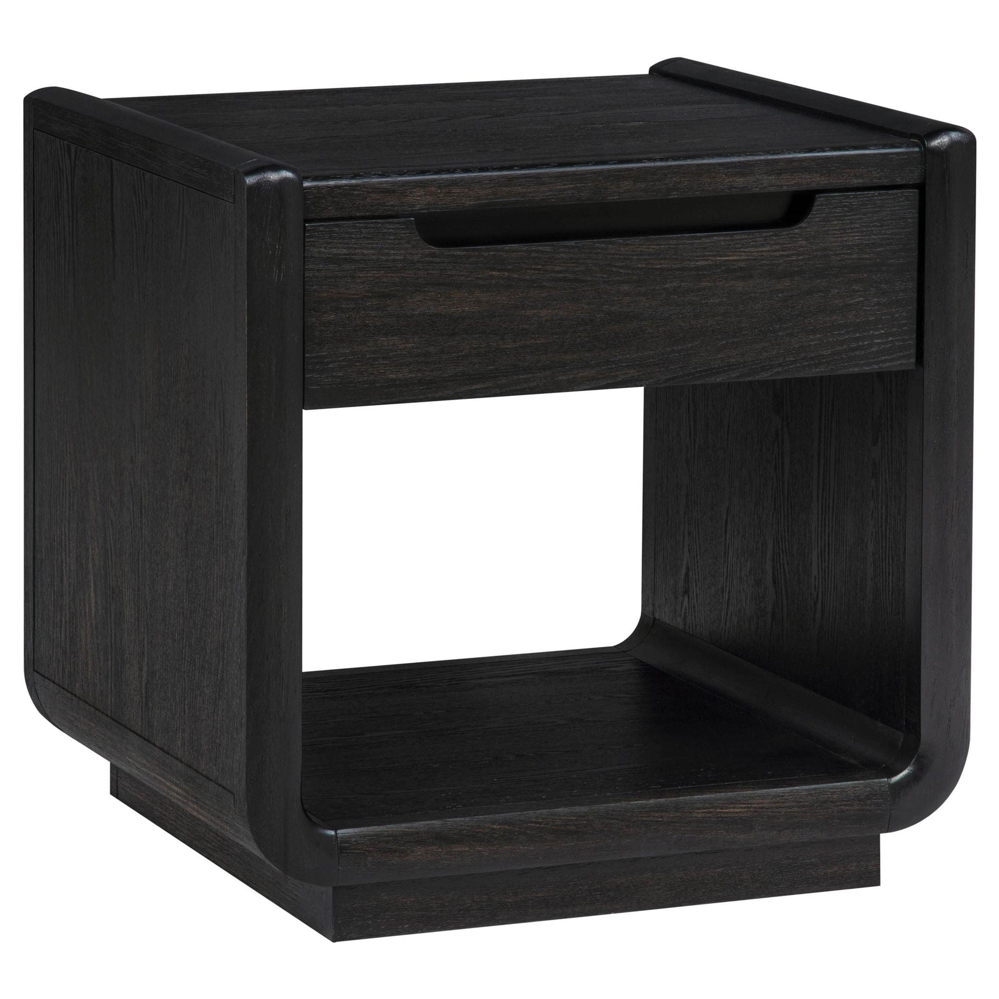 Leandro 2-piece Wood Coffee and End Table Set Burnished Black