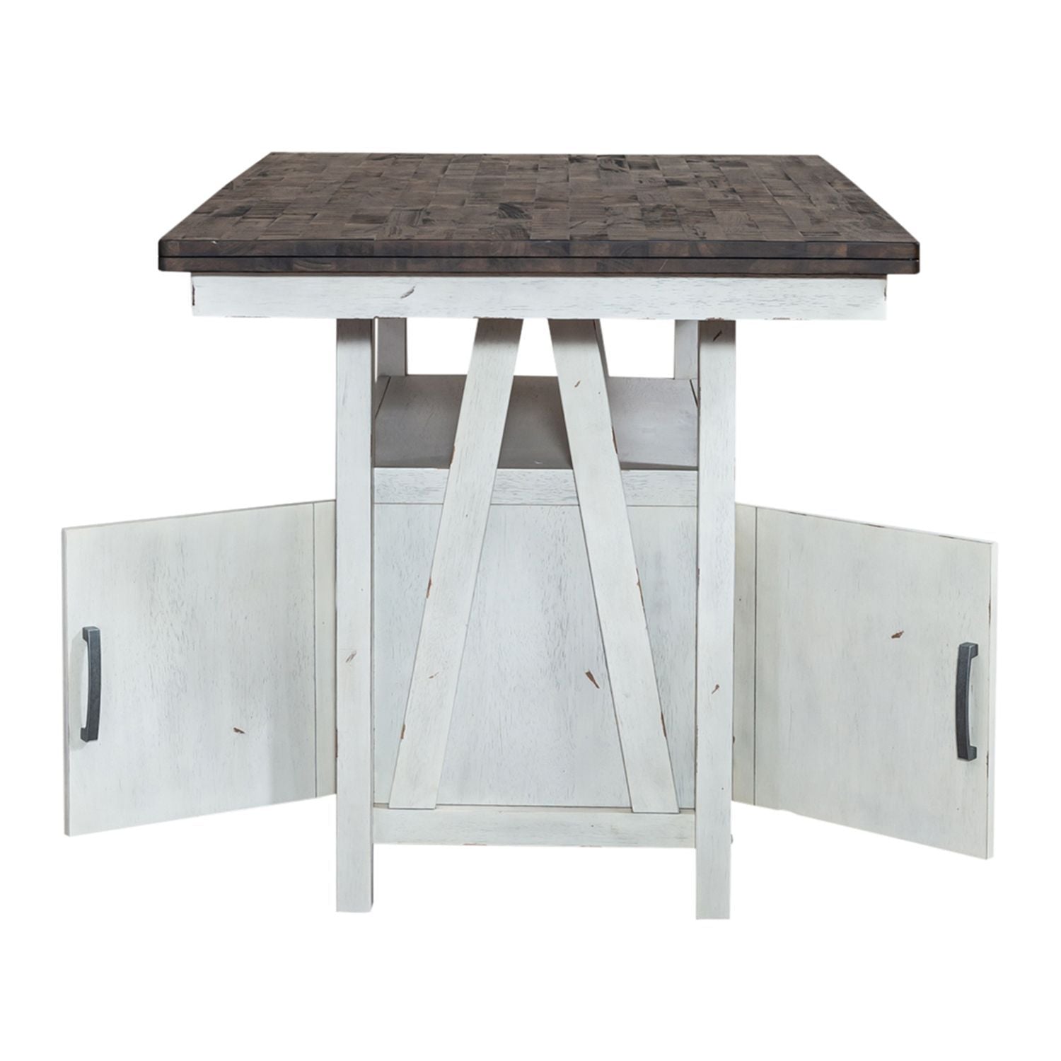 Farmhouse - Gathering Table - Two Tone White / Wood Tone