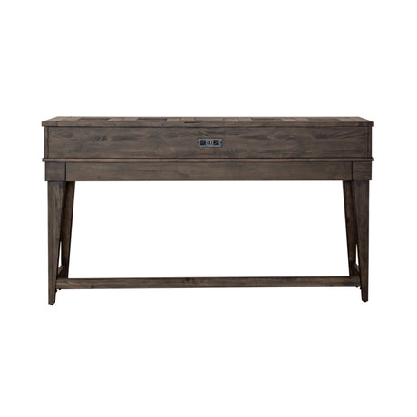 Liberty Furniture Arrowcreek - Console Bar Table - Dark Brown | Meri Furniture