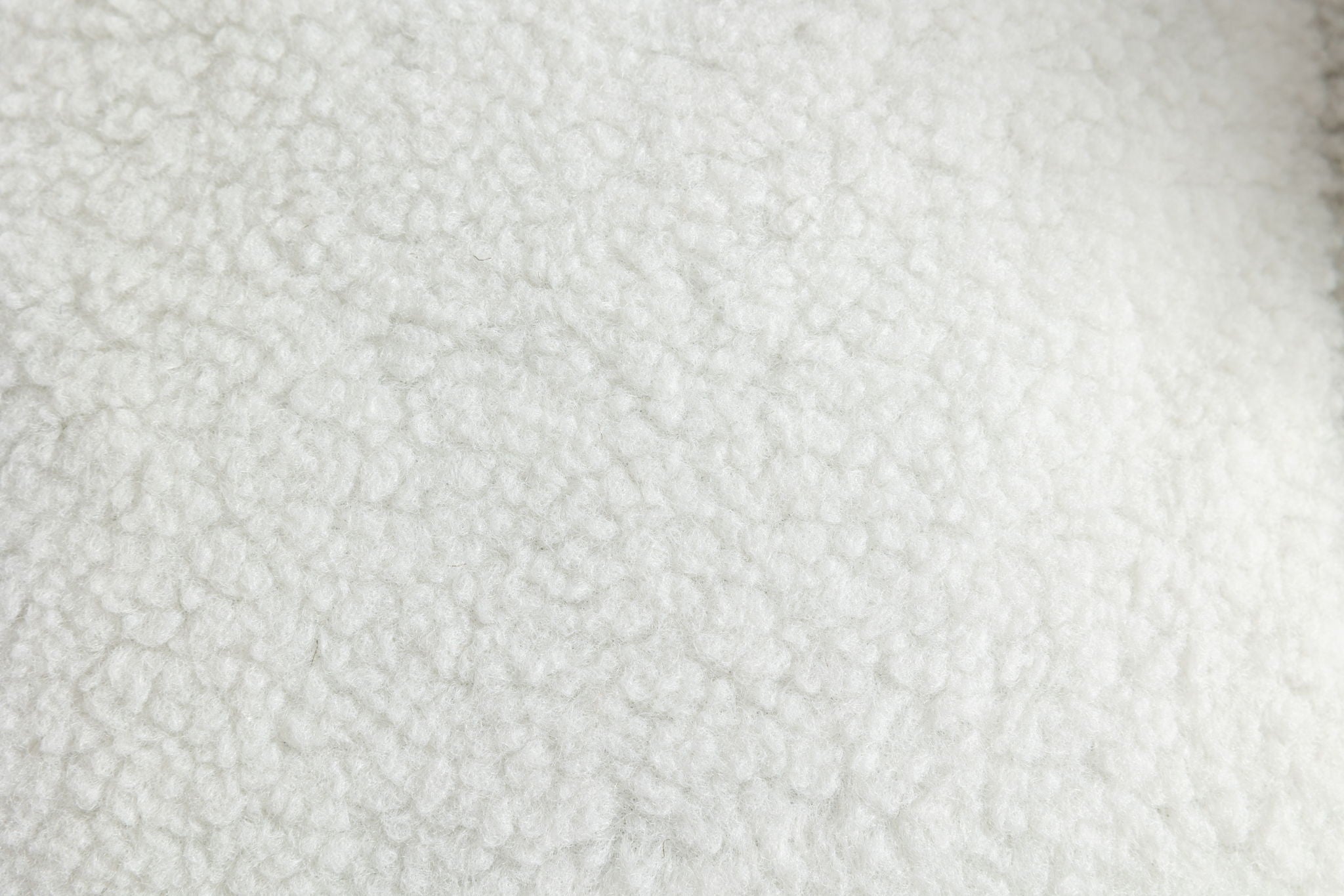 Teddy Fabric Rocking Chair With Adjustable Footrest - Ivory