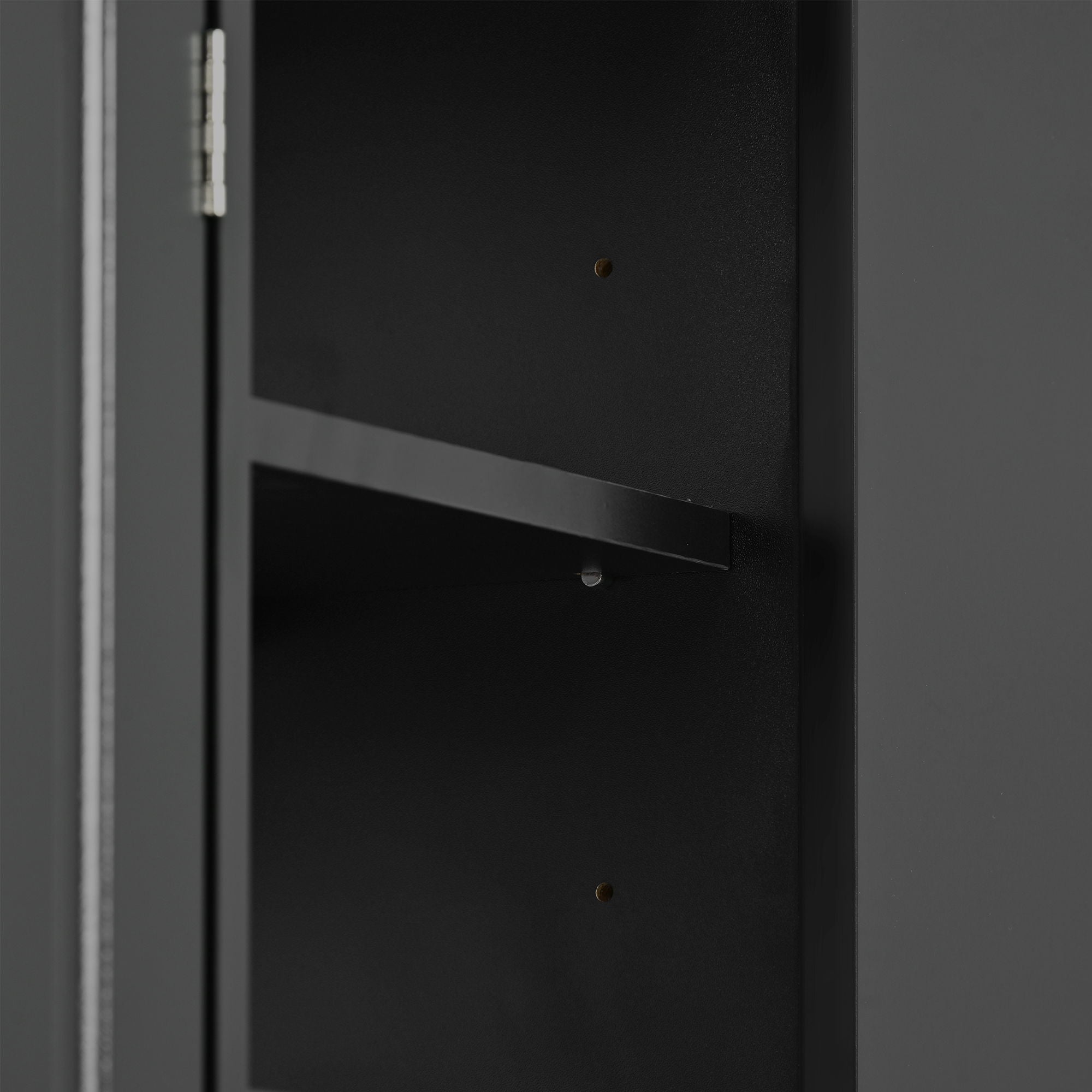 Sleek And Modern Shoe Cabinet With Adjustable Shelves, Space Saving Design