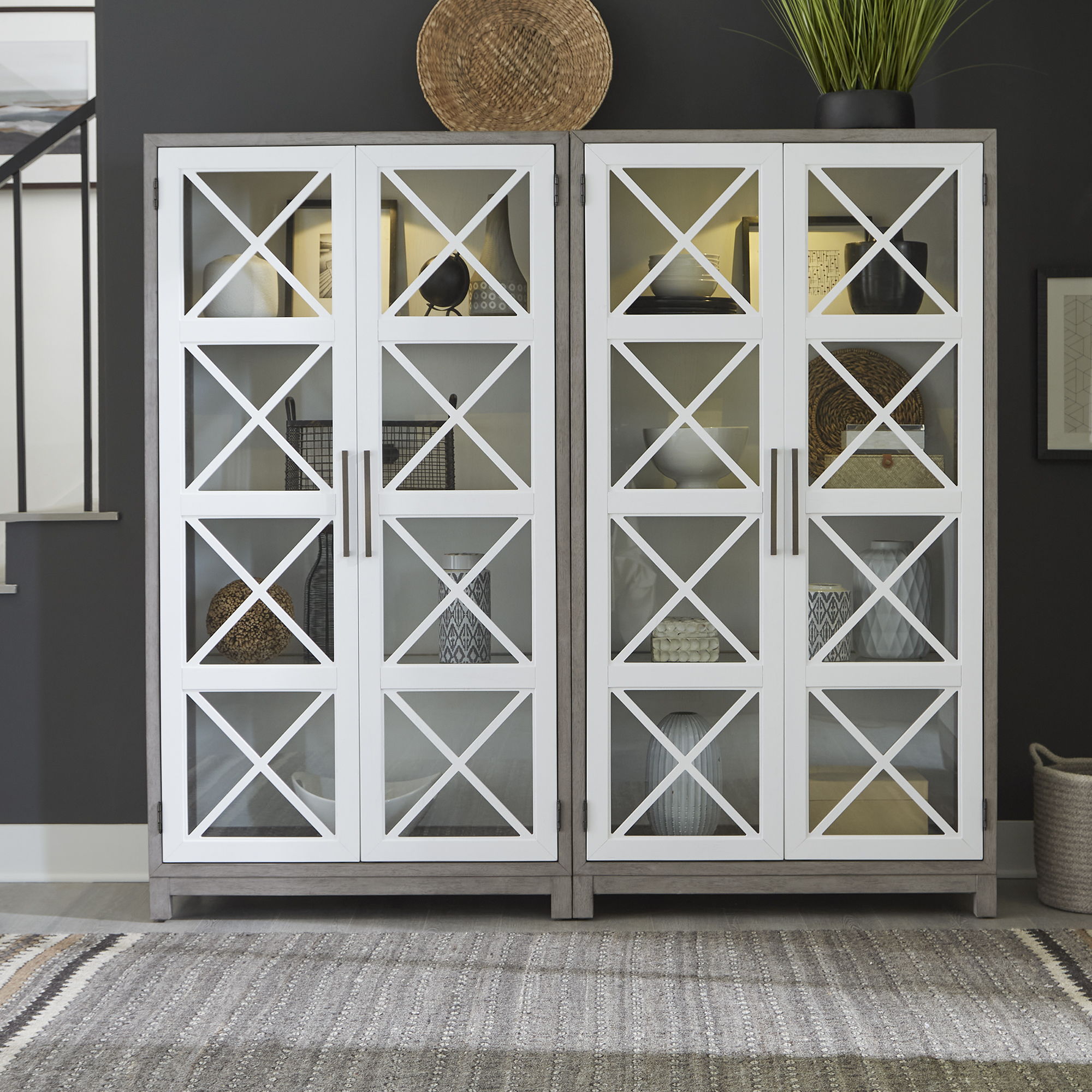 Liberty Furniture Palmetto Heights - Bunching Cabinet (Set of 2) - White | Meri Furniture