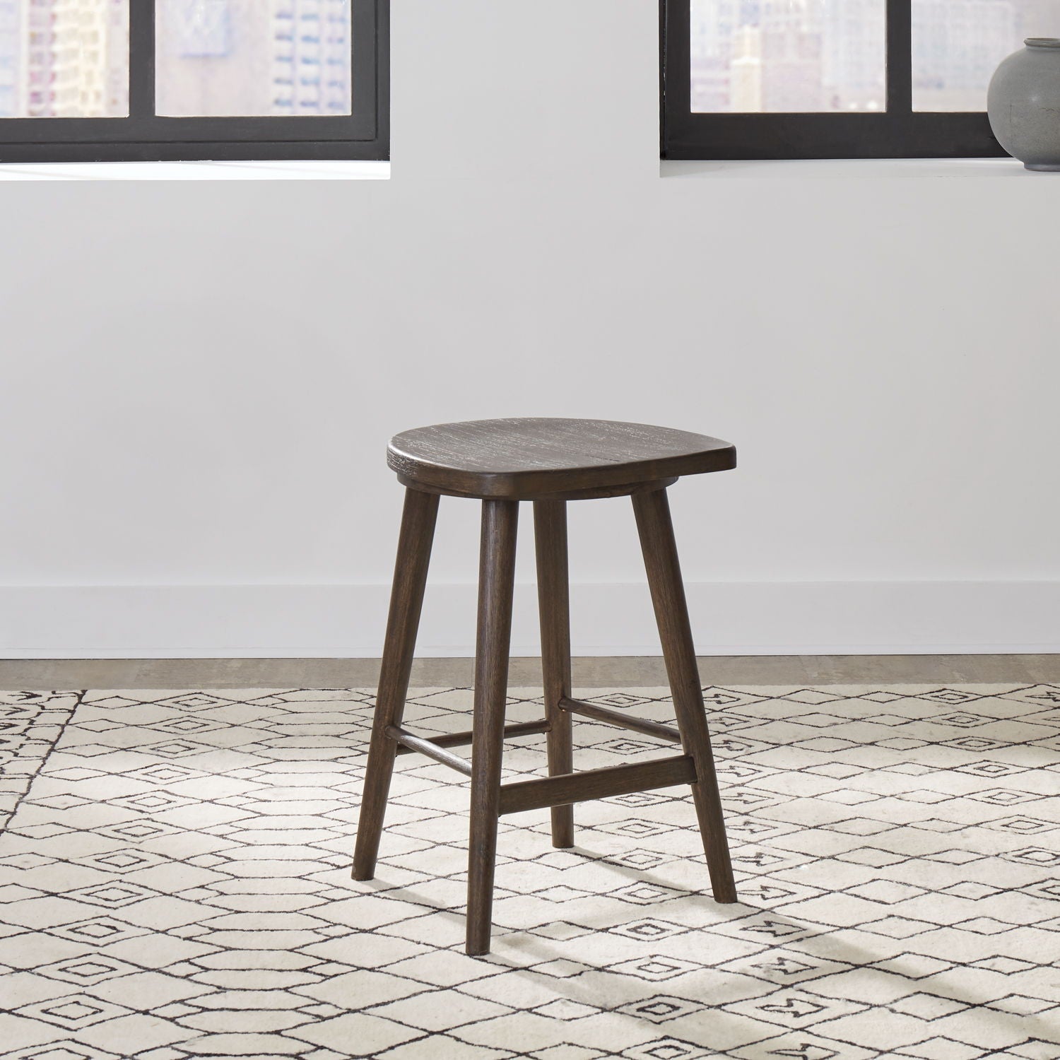 Liberty Furniture City View - Console Stool (RTA) - Coffee Bean | Meri Furniture