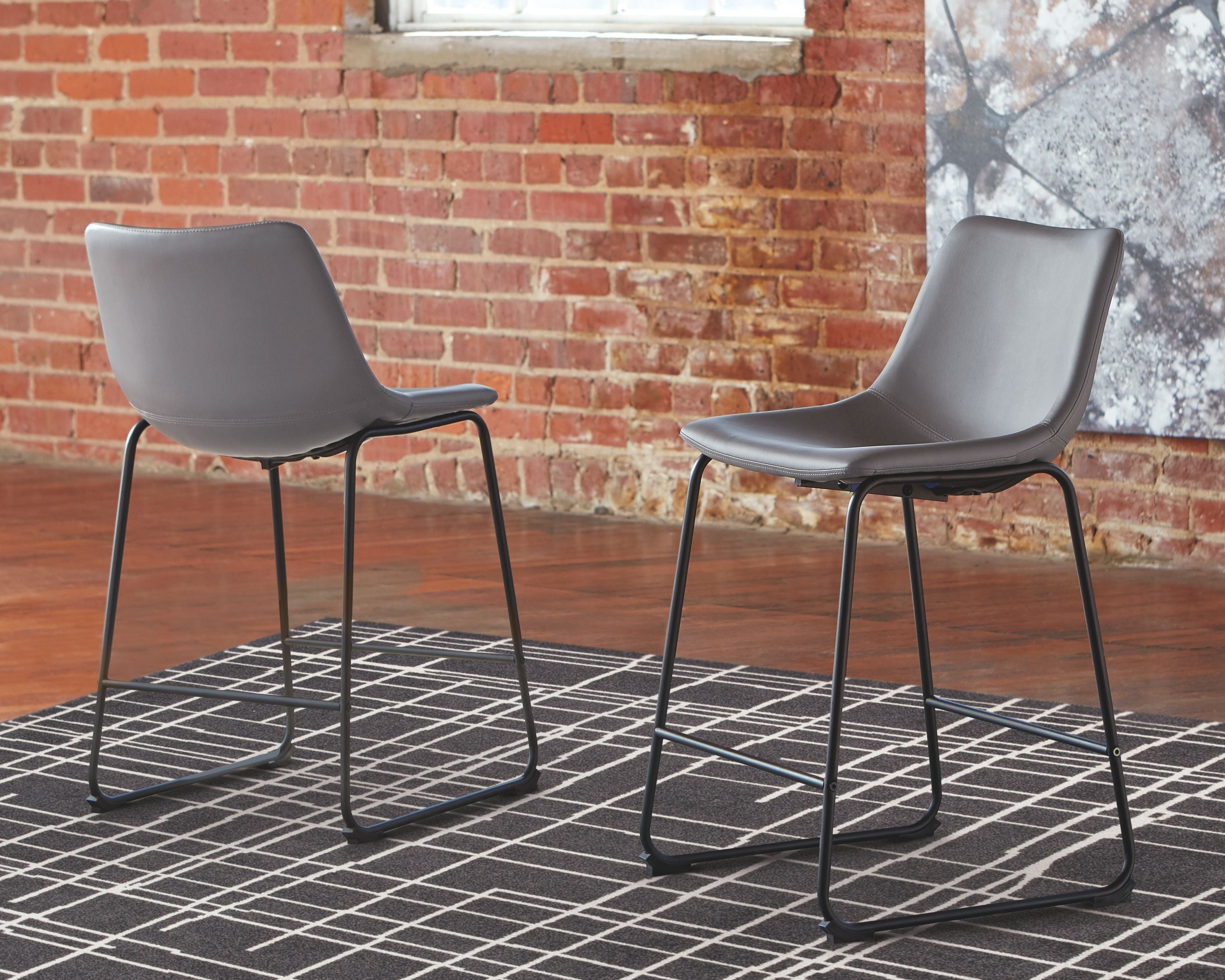Signature Design by Ashley® Centiar - Upholstered Barstool (Set of 2) | Meri Furniture