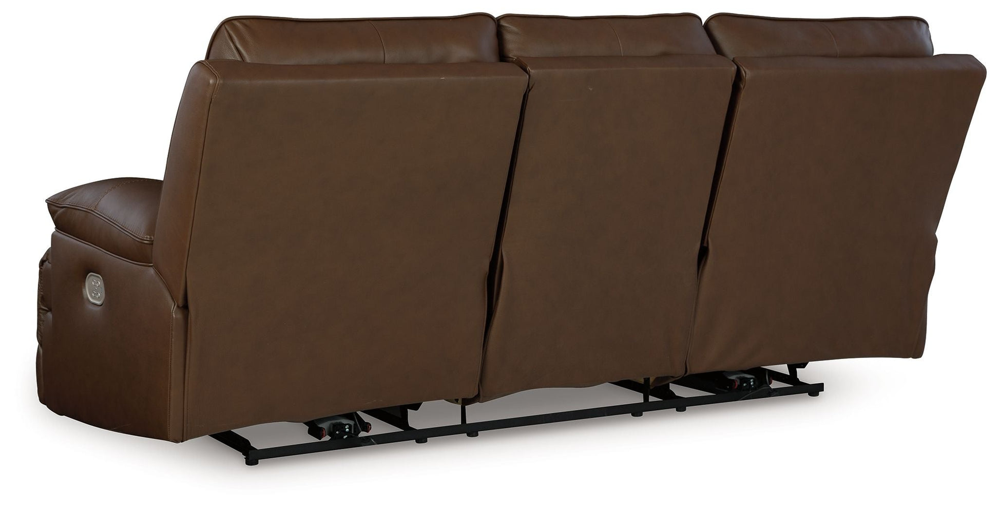 Signature Design by Ashley® Vonryan - Tobacco - Power Reclining Sofa With Adj Headrest | Meri Furniture