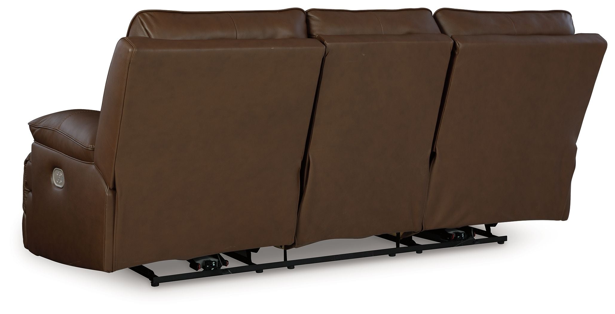 Signature Design by Ashley® Vonryan - Tobacco - Power Reclining Sofa With Adj Headrest | Meri Furniture