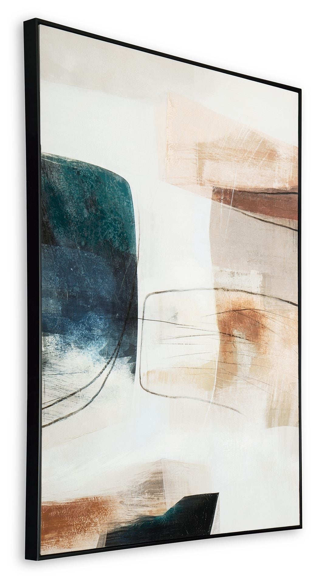Signature Design by Ashley® Reedford - White / Gray / Pink - Wall Art | Meri Furniture