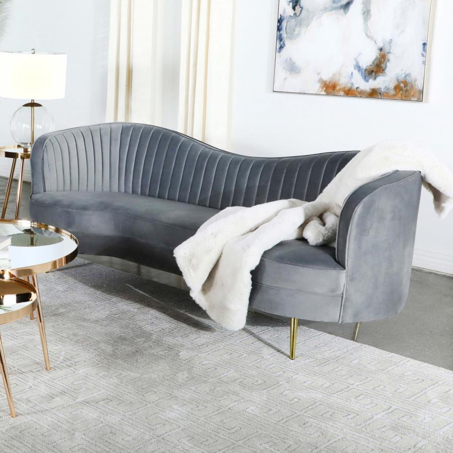 Coaster Fine Furniture Sophia - Upholstered Channel Tufted Sofa | Meri Furniture
