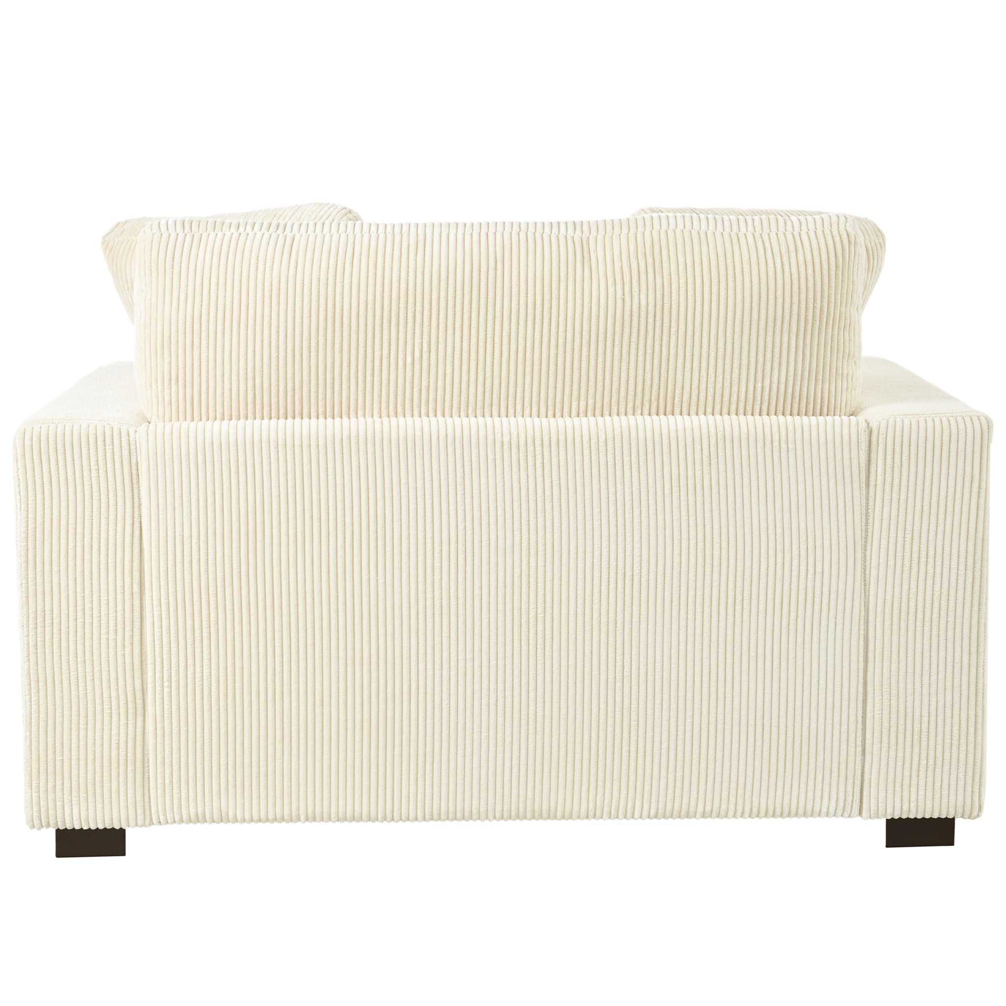 Oversized Chaise, Lounge Chair Classic Design, Soft Fabric, Durable Frame With Solid Wood Legs