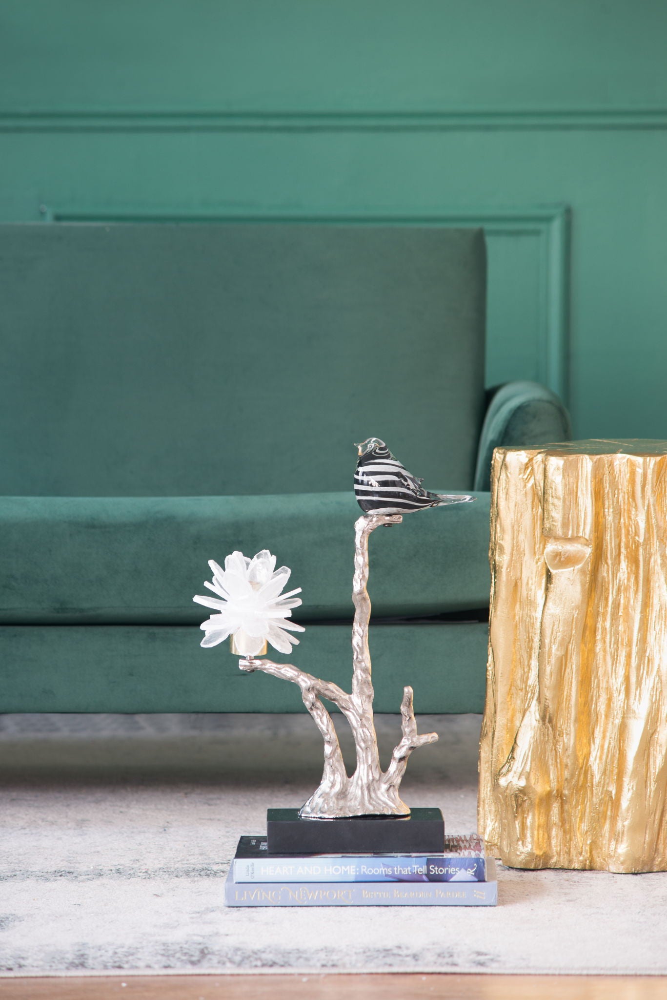 Aluminum Candle Holder With Marble Stand