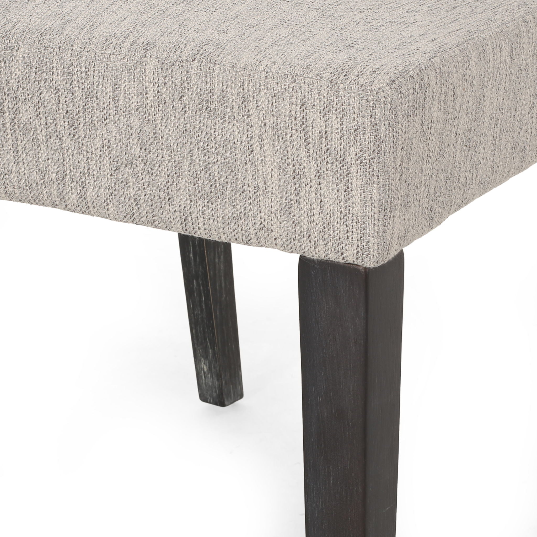 Contemporary Dining Chair With Upholstered Seating And Tapered Legs