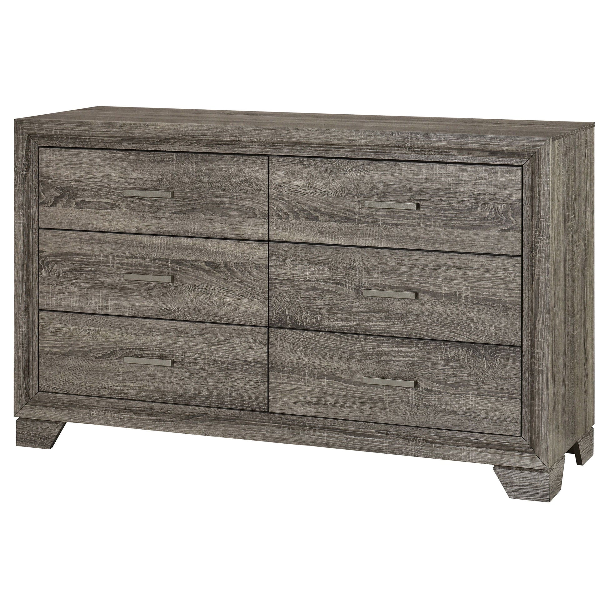 Coaster Fine Furniture Wright - 6-Drawer Dresser Cabinet - Brown Oak | Meri Furniture