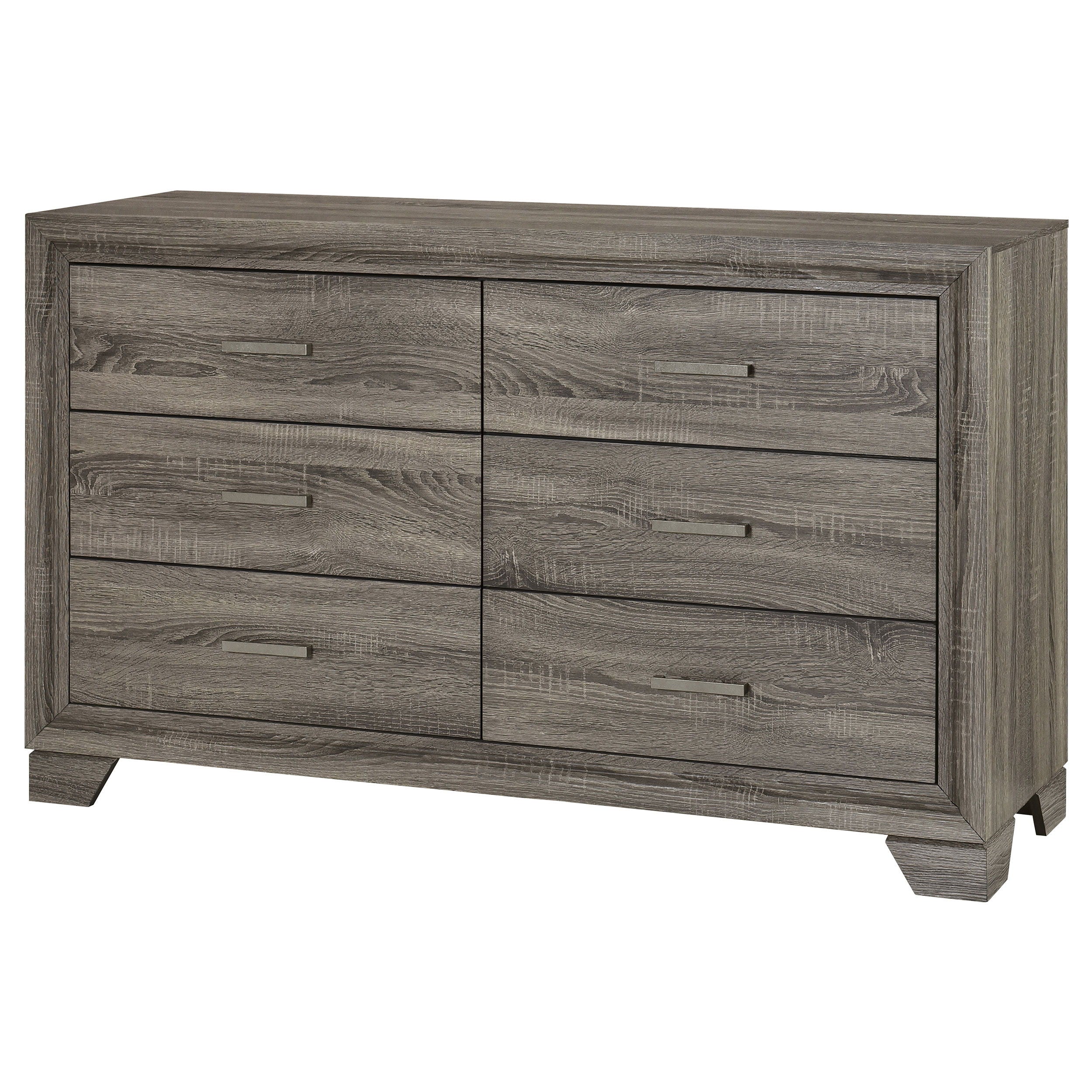 Coaster Fine Furniture Wright - 6-Drawer Dresser Cabinet - Brown Oak | Meri Furniture